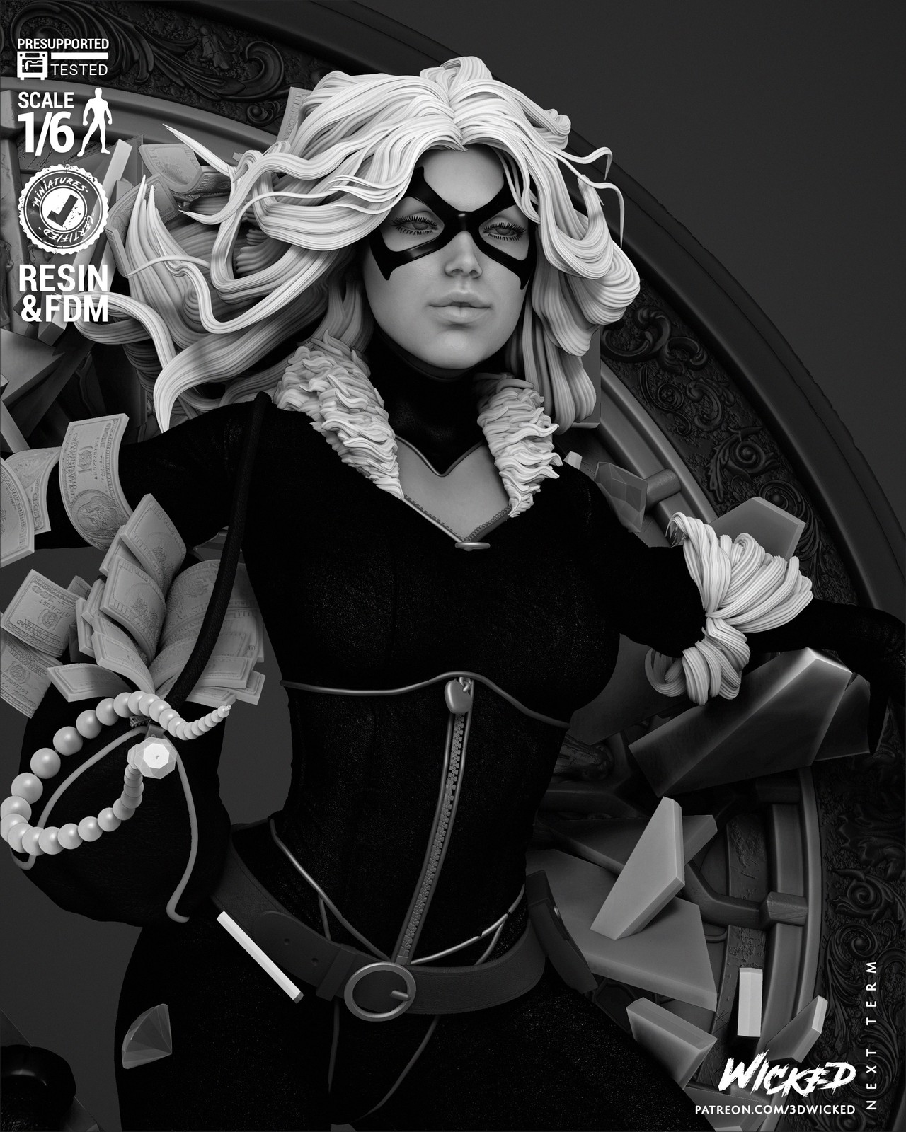 Marvel Black Cat Sculpture