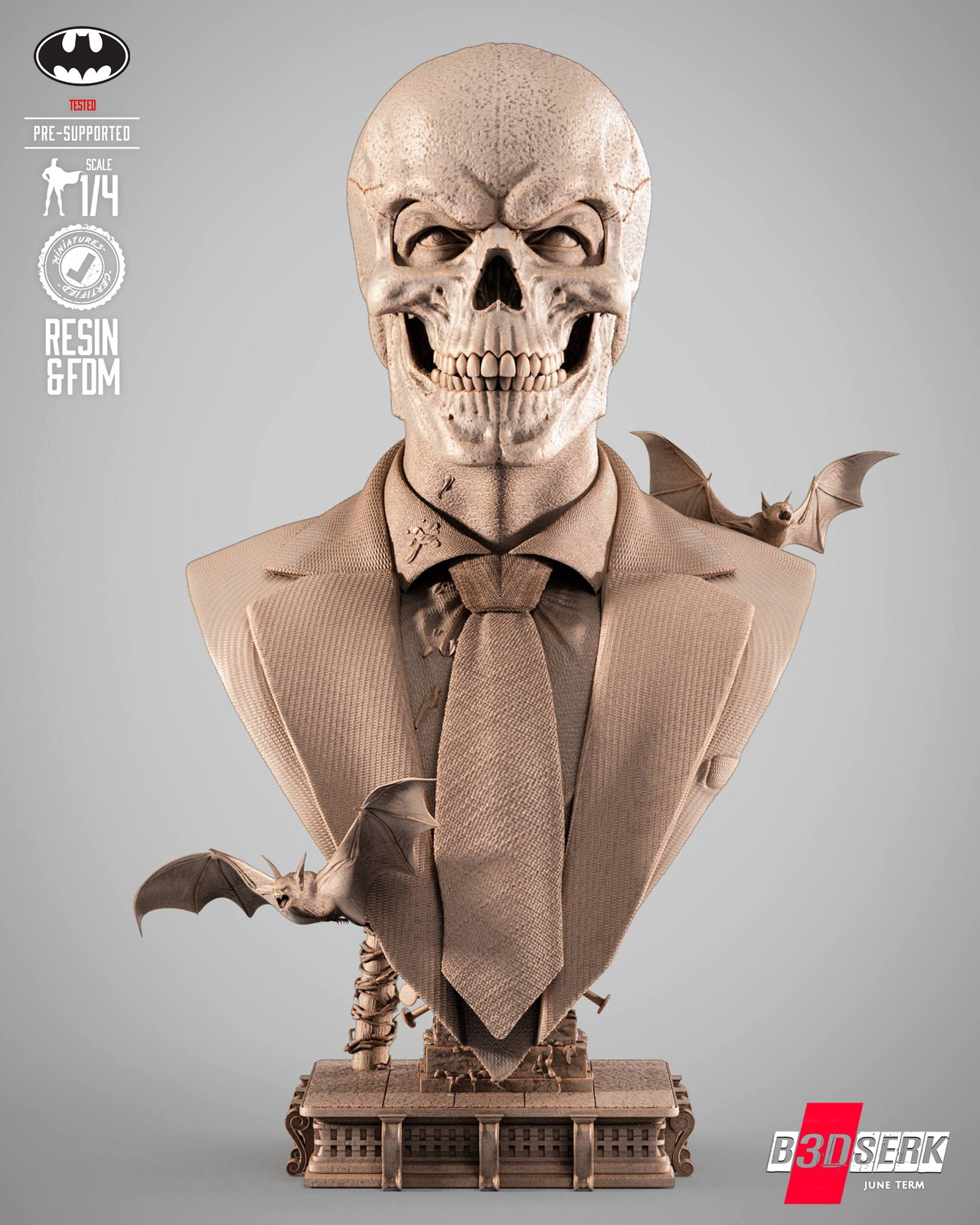 Black Mask Portrait Bust - Image 2