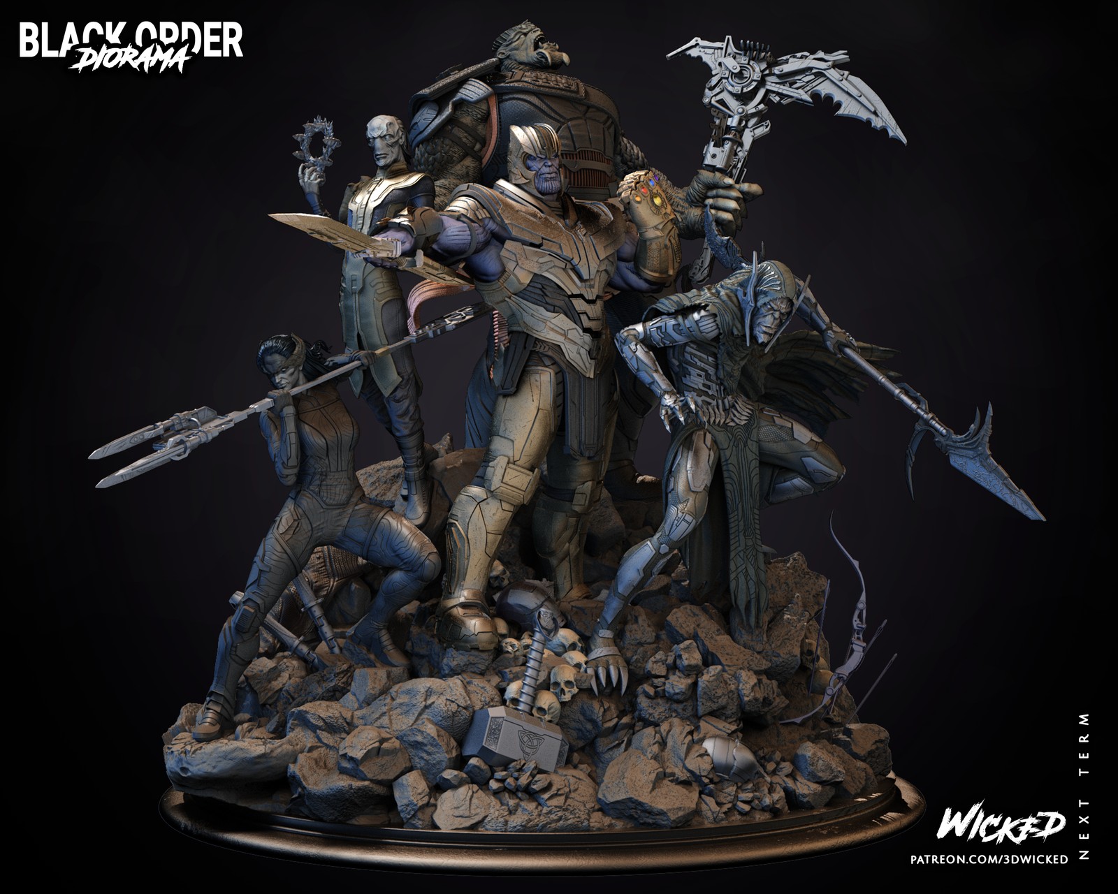 Black Order - Diorama (Marvel)