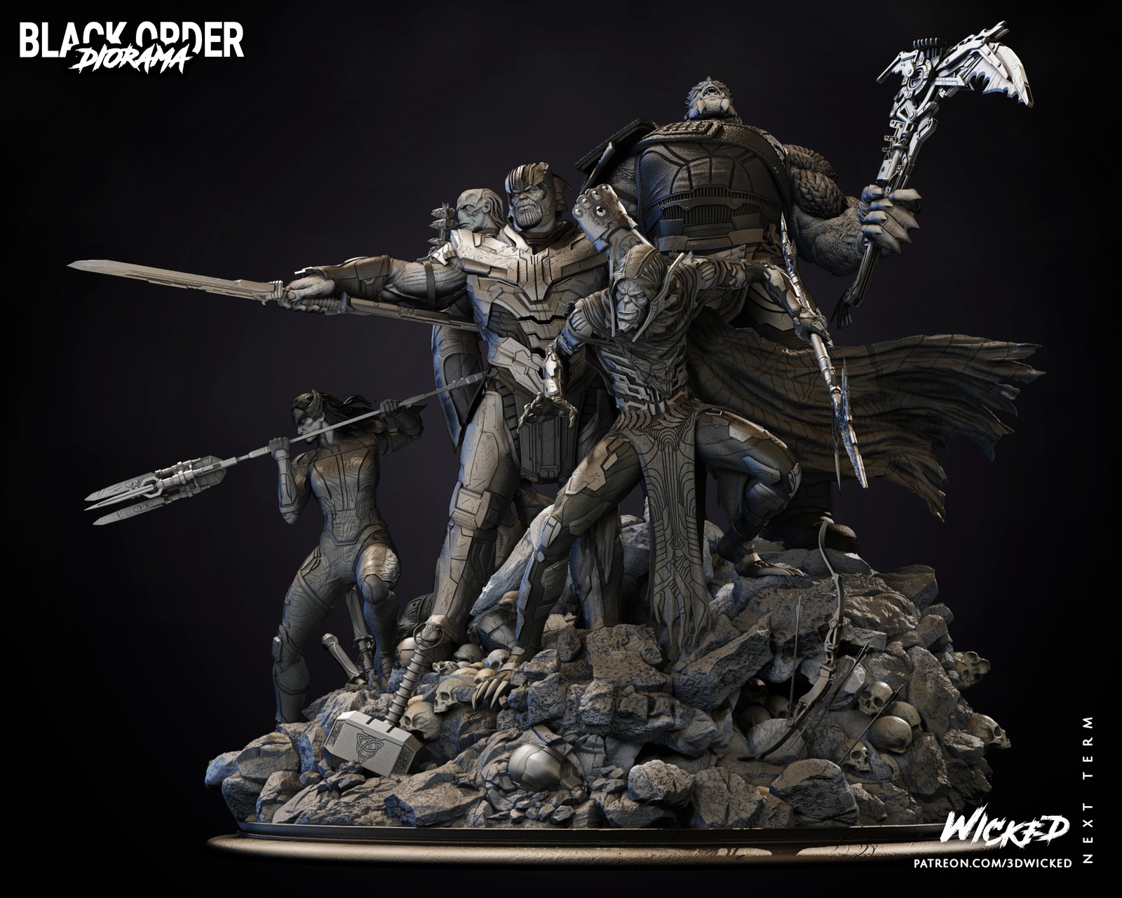 Marvel Black Order Diorama - Image 5