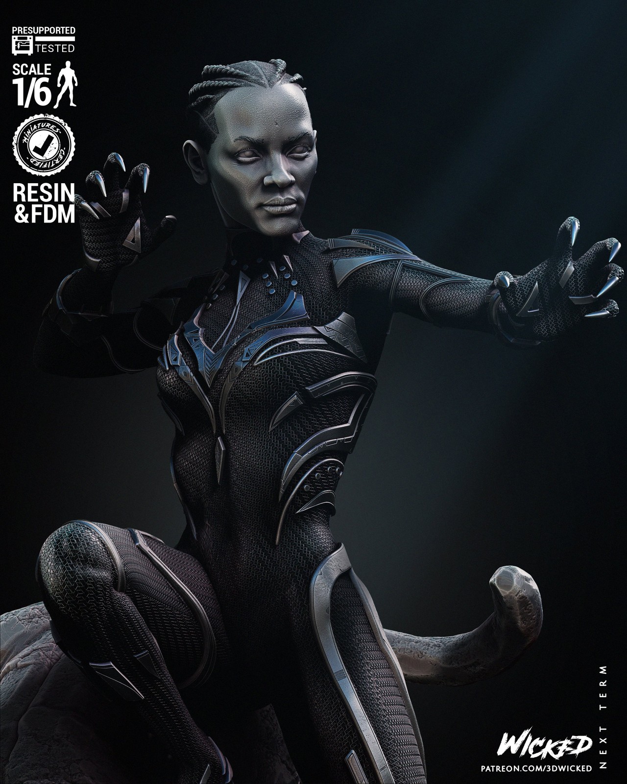 Marvel Black Panther Shuri 2024 Sculpture - Image 3