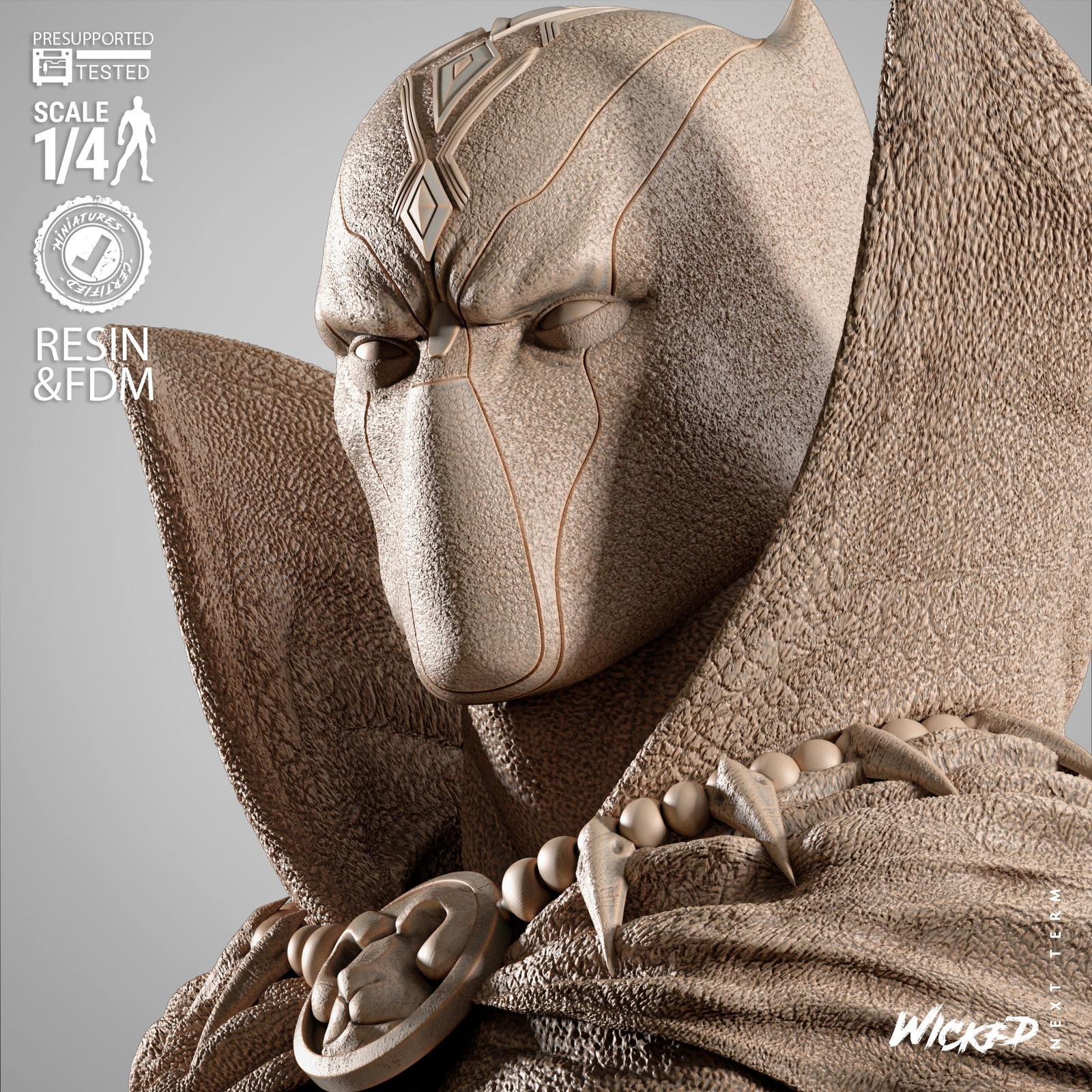 Marvel Black Panther Portrait Bust - Image 3