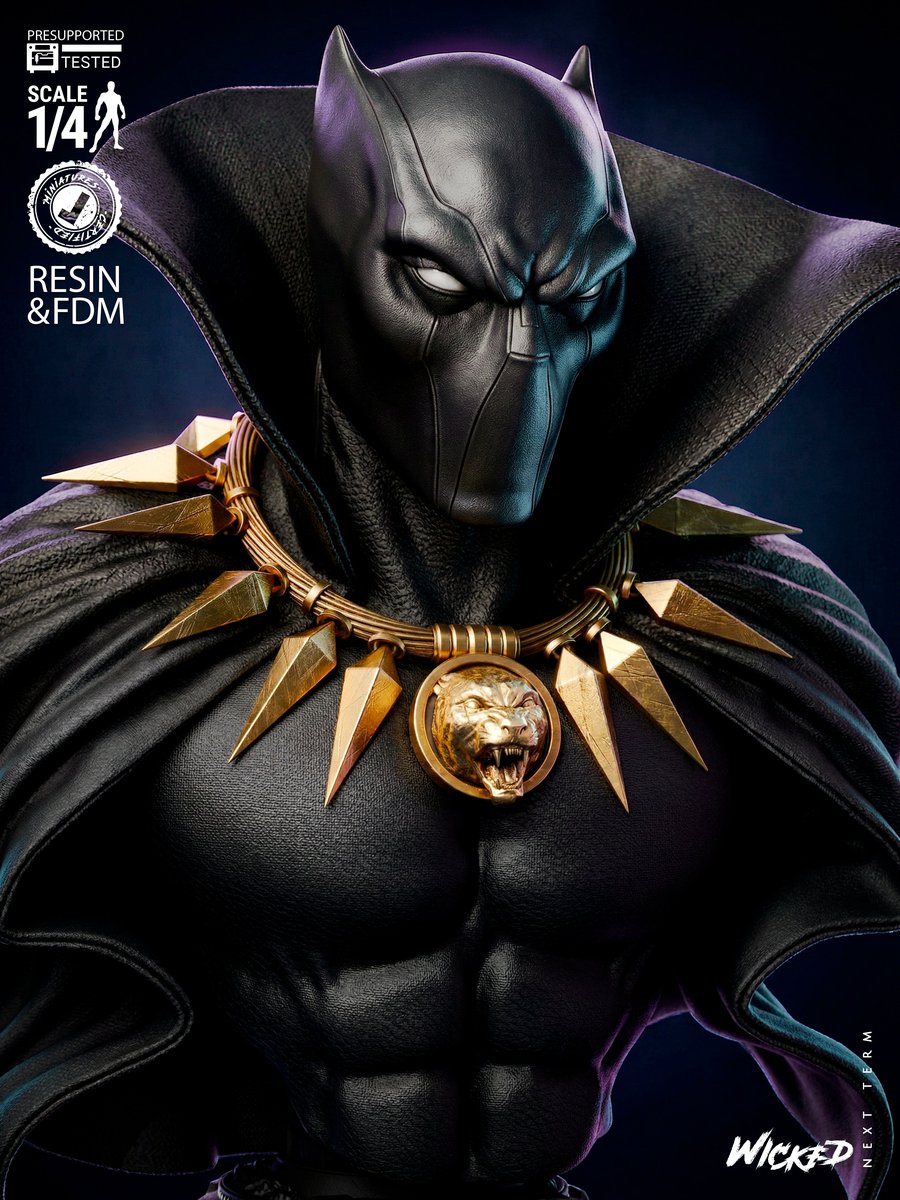 Marvel Black Panther Portrait Bust - Image 2