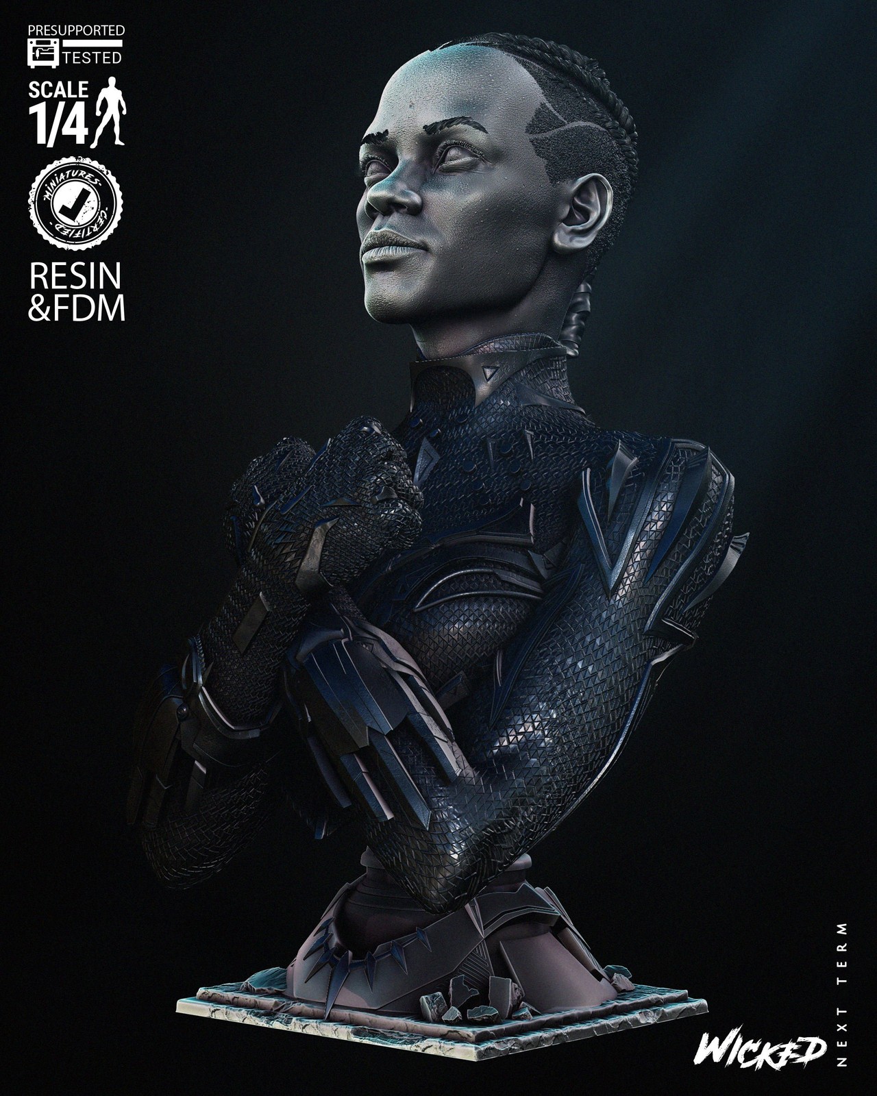 Marvel Black Panther 2024 Portrait Bust - Image 3