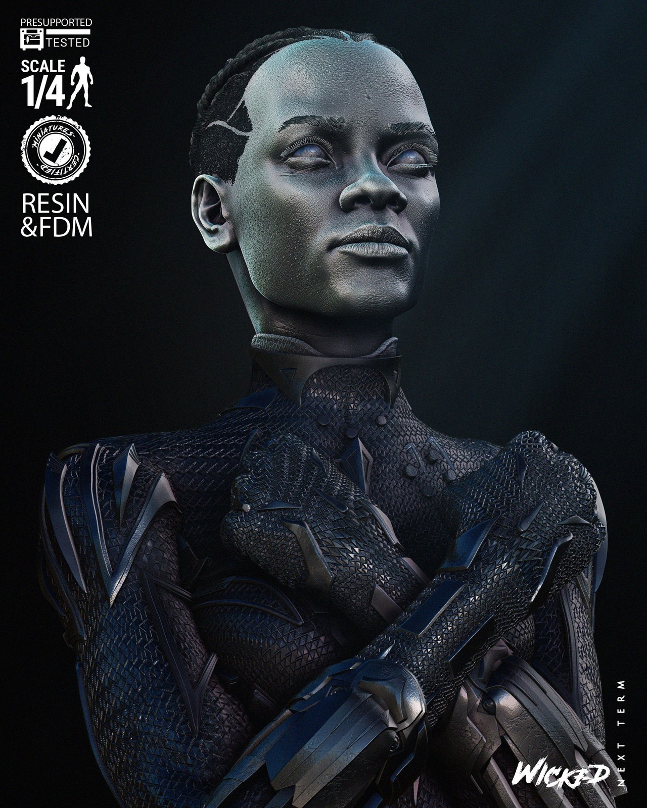 Marvel Black Panther 2024 Portrait Bust - Image 4
