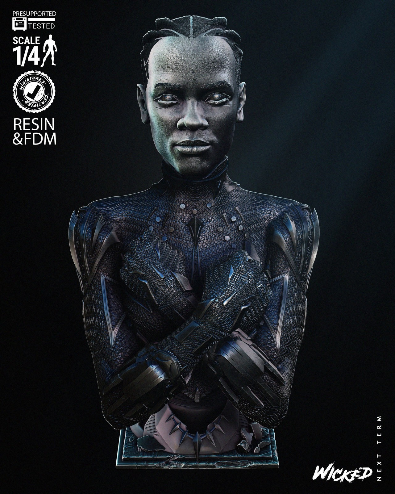 Marvel Black Panther 2024 Portrait Bust - Image 5