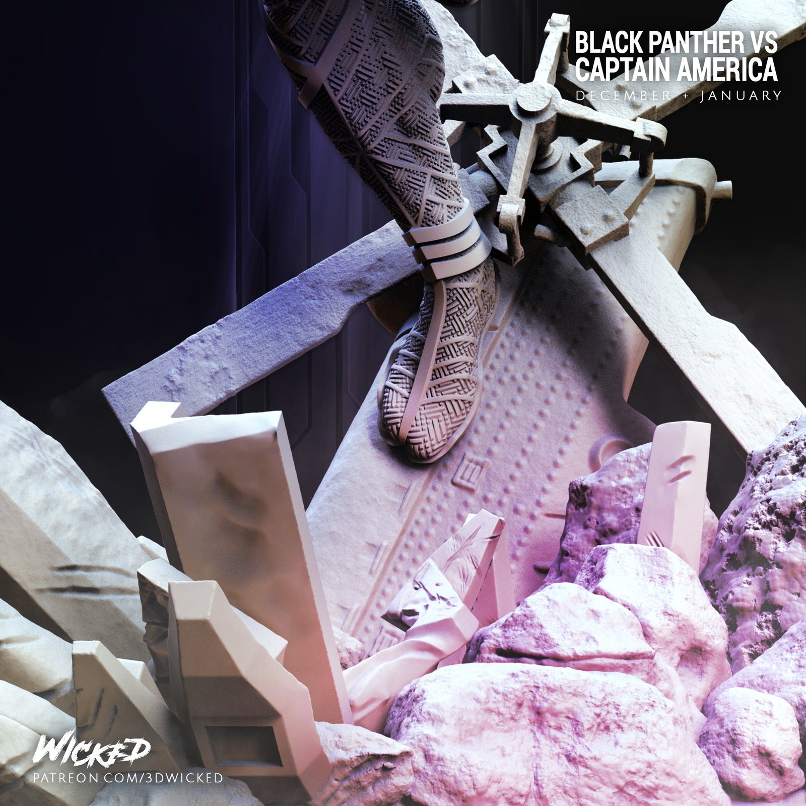 Marvel Black Panther Sculpture - Image 5