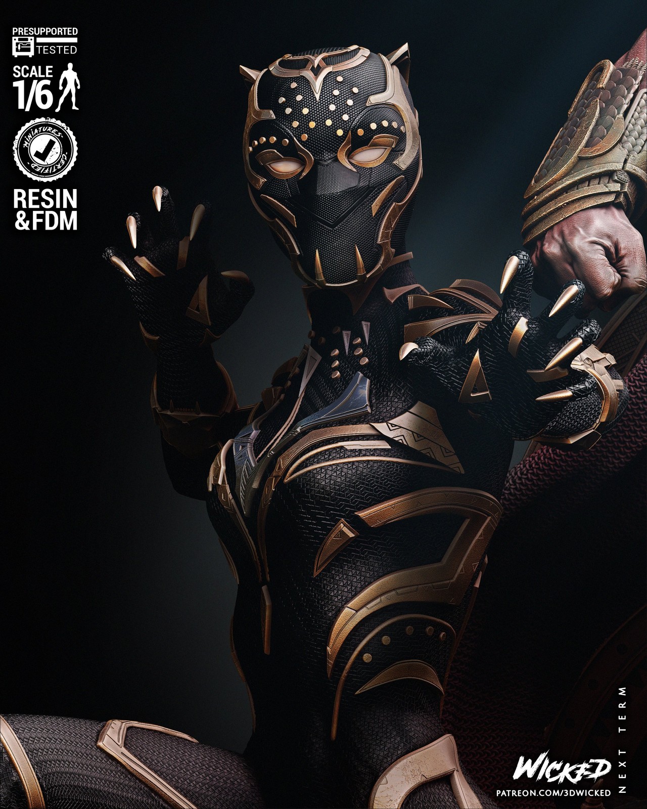 Marvel Black Panther and Namor Diorama - Image 3