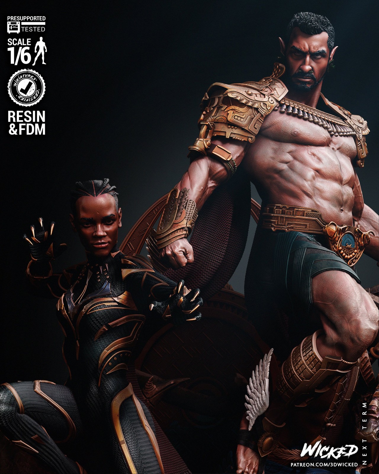 Marvel Black Panther and Namor Diorama - Image 4