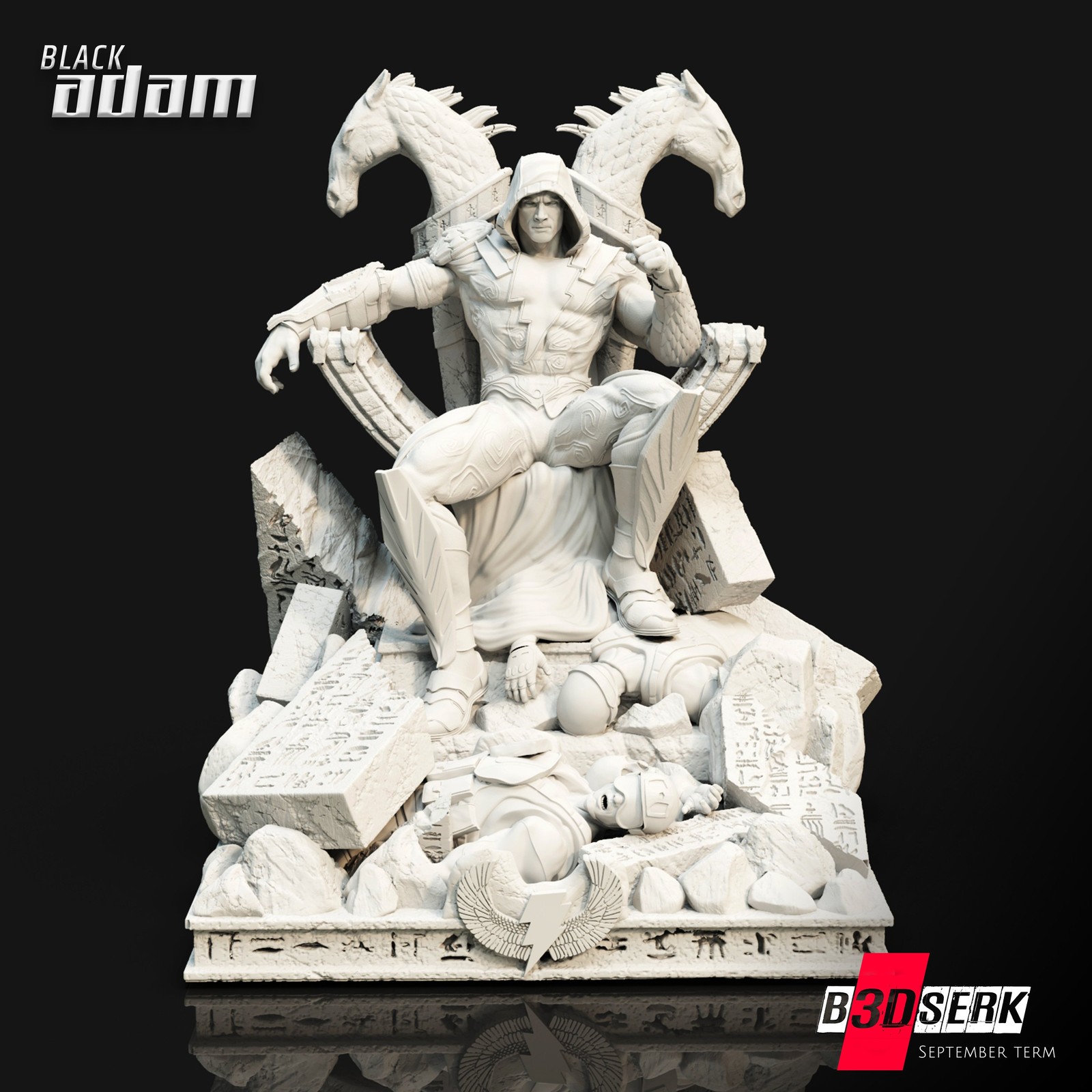 DC Comics Black Adam: Dwayne Johnson Sculpture - Image 2