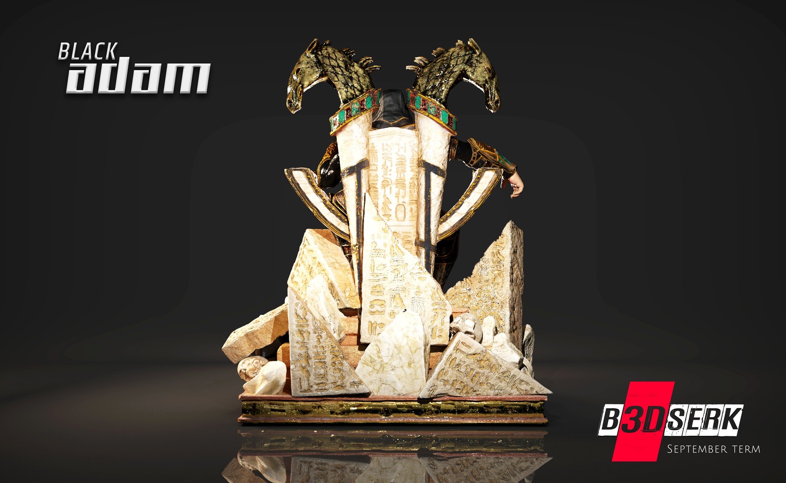 DC Comics Black Adam: Dwayne Johnson Sculpture - Image 3