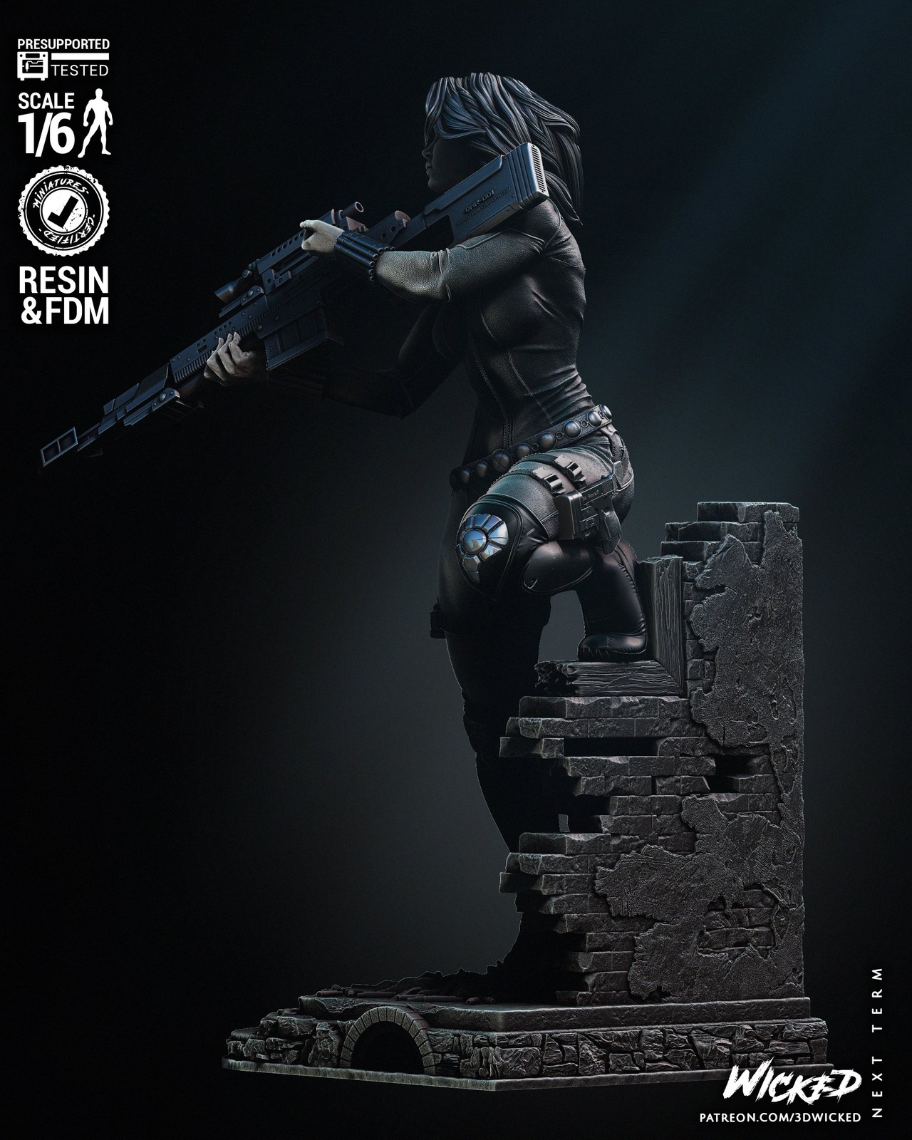 Marvel Black Widow 2024 Sculpture - Image 2