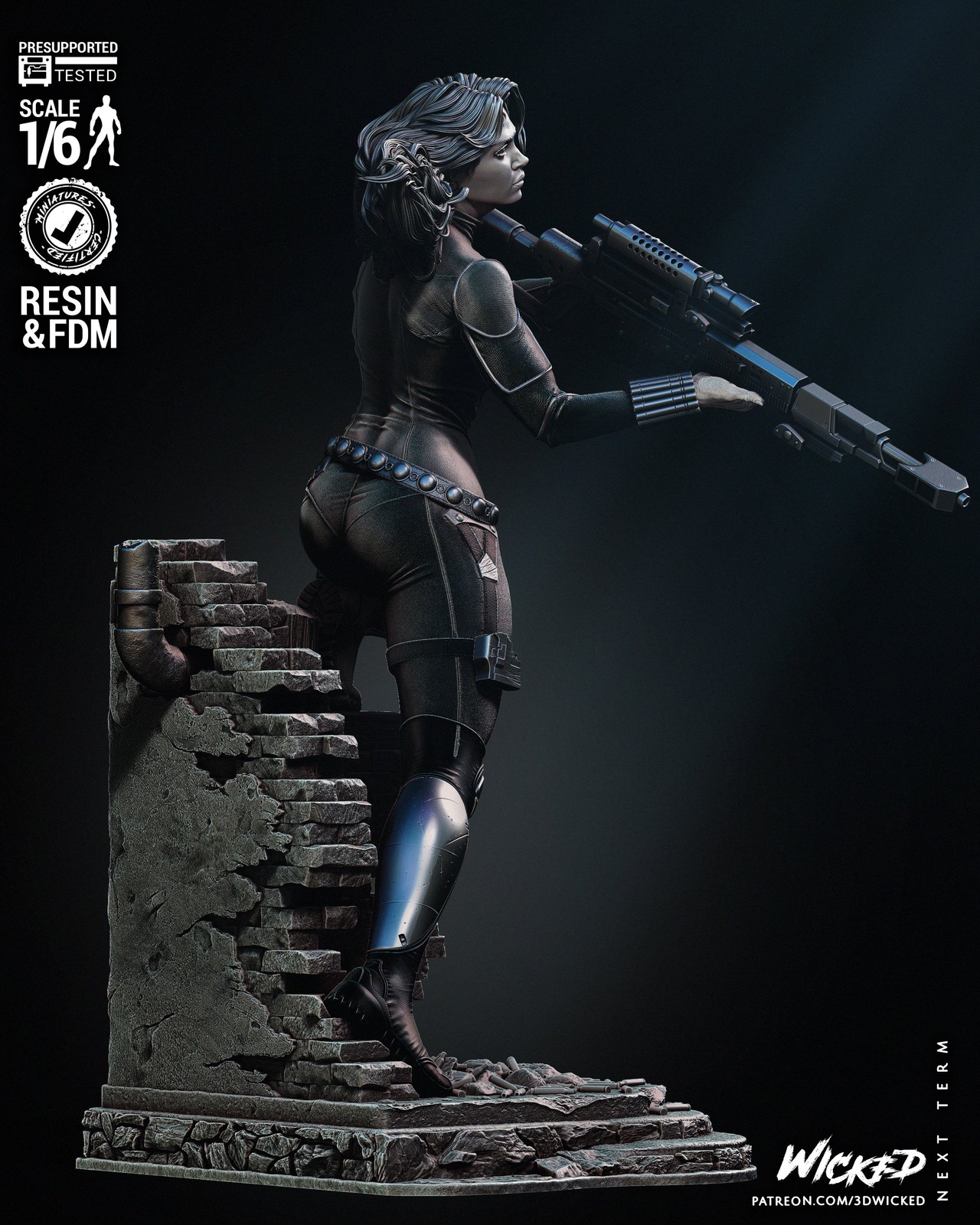 Marvel Black Widow 2024 Sculpture - Image 3