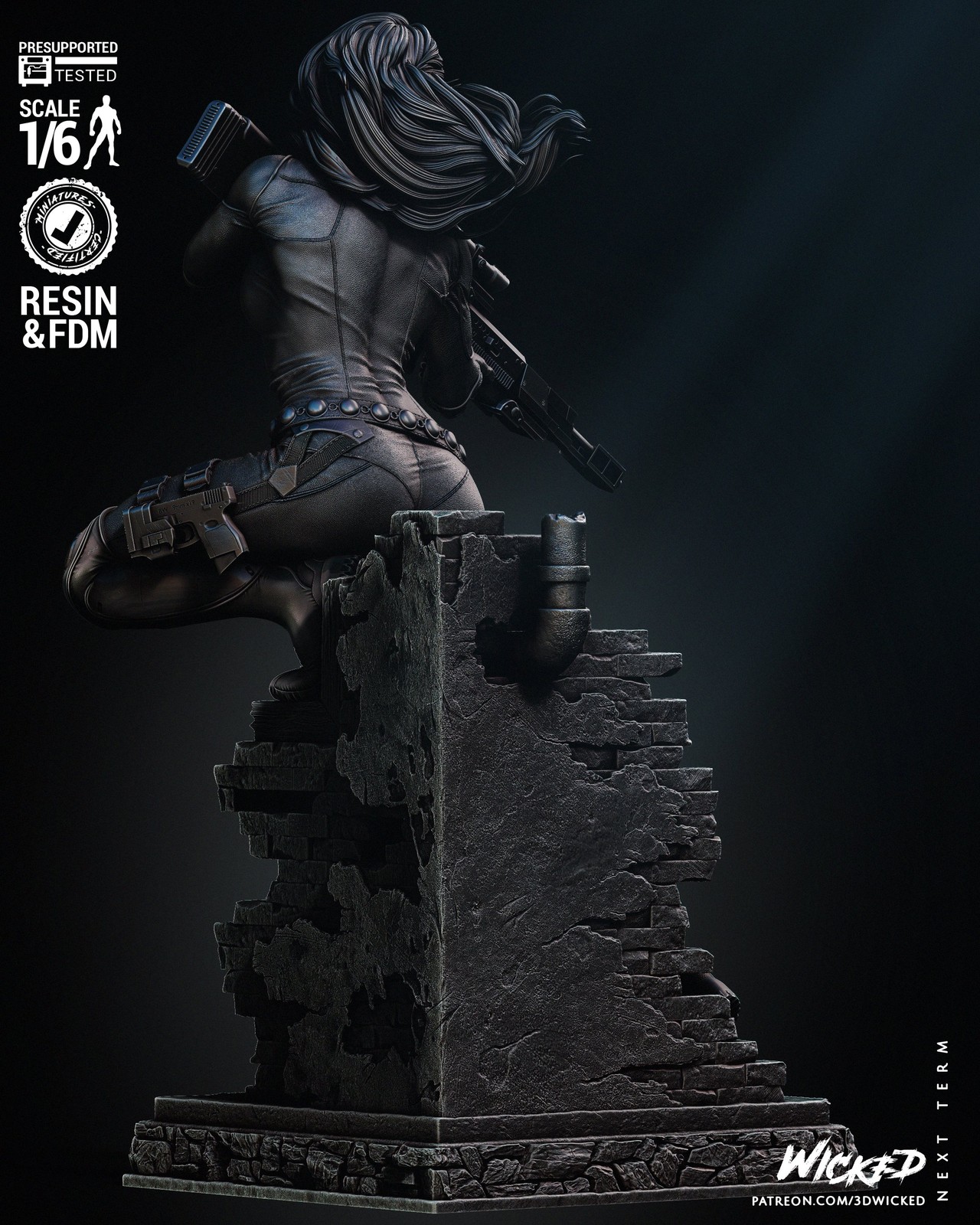 Marvel Black Widow 2024 Sculpture - Image 4