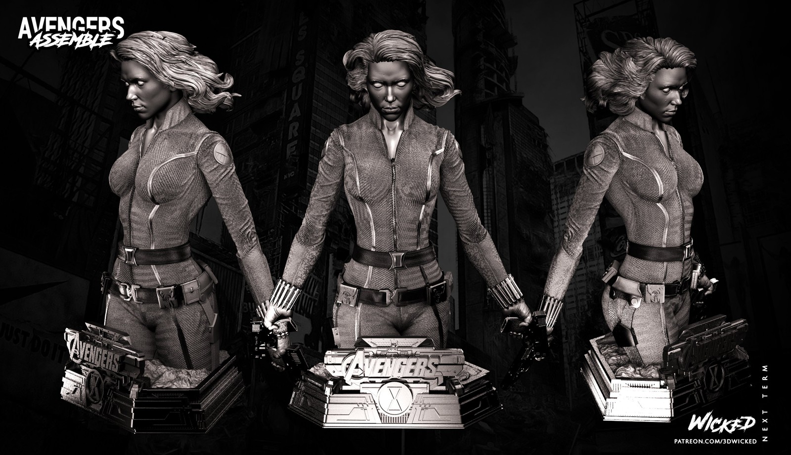 Black Widow Bust - Image 2