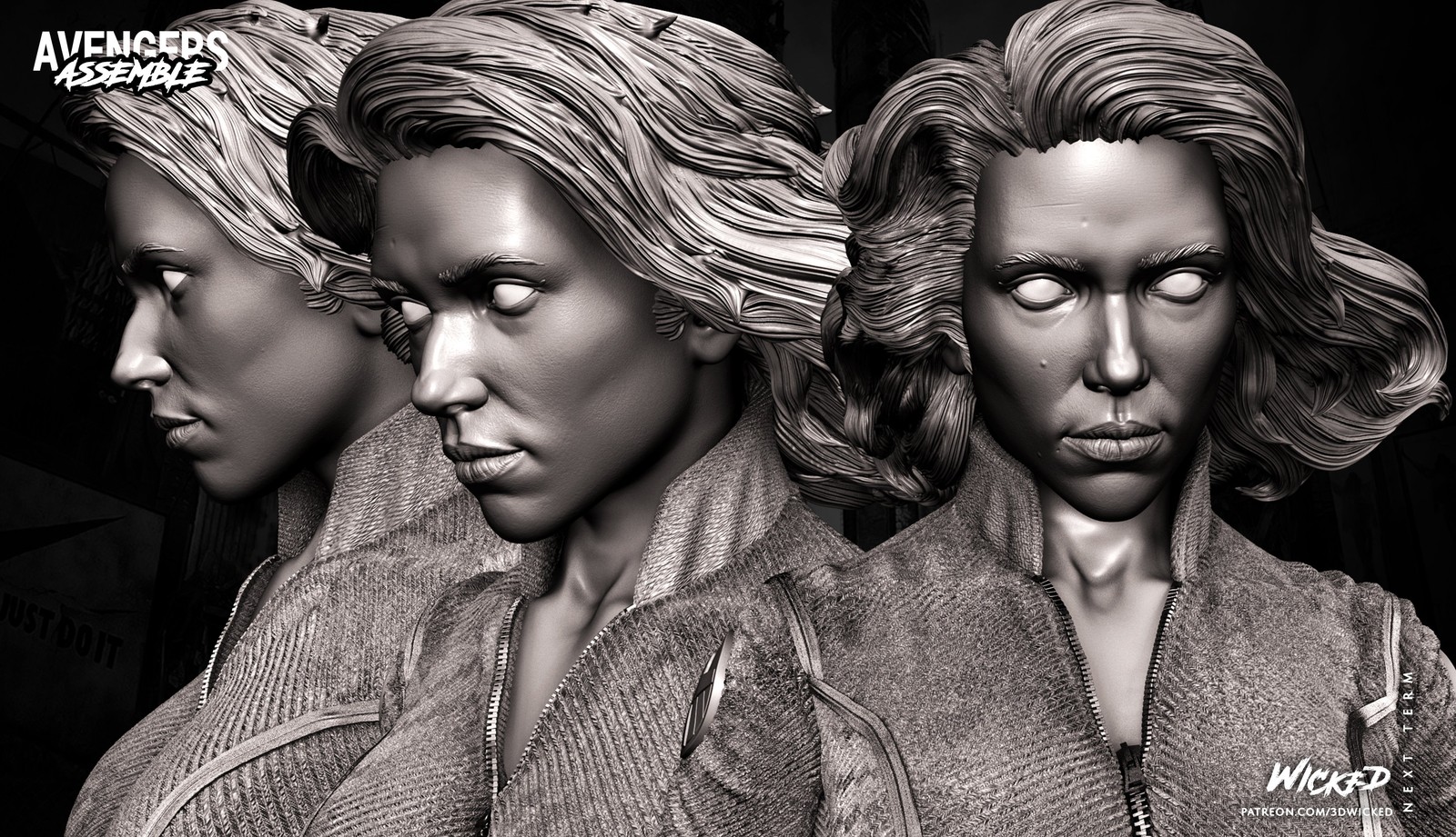 Black Widow Bust - Image 5