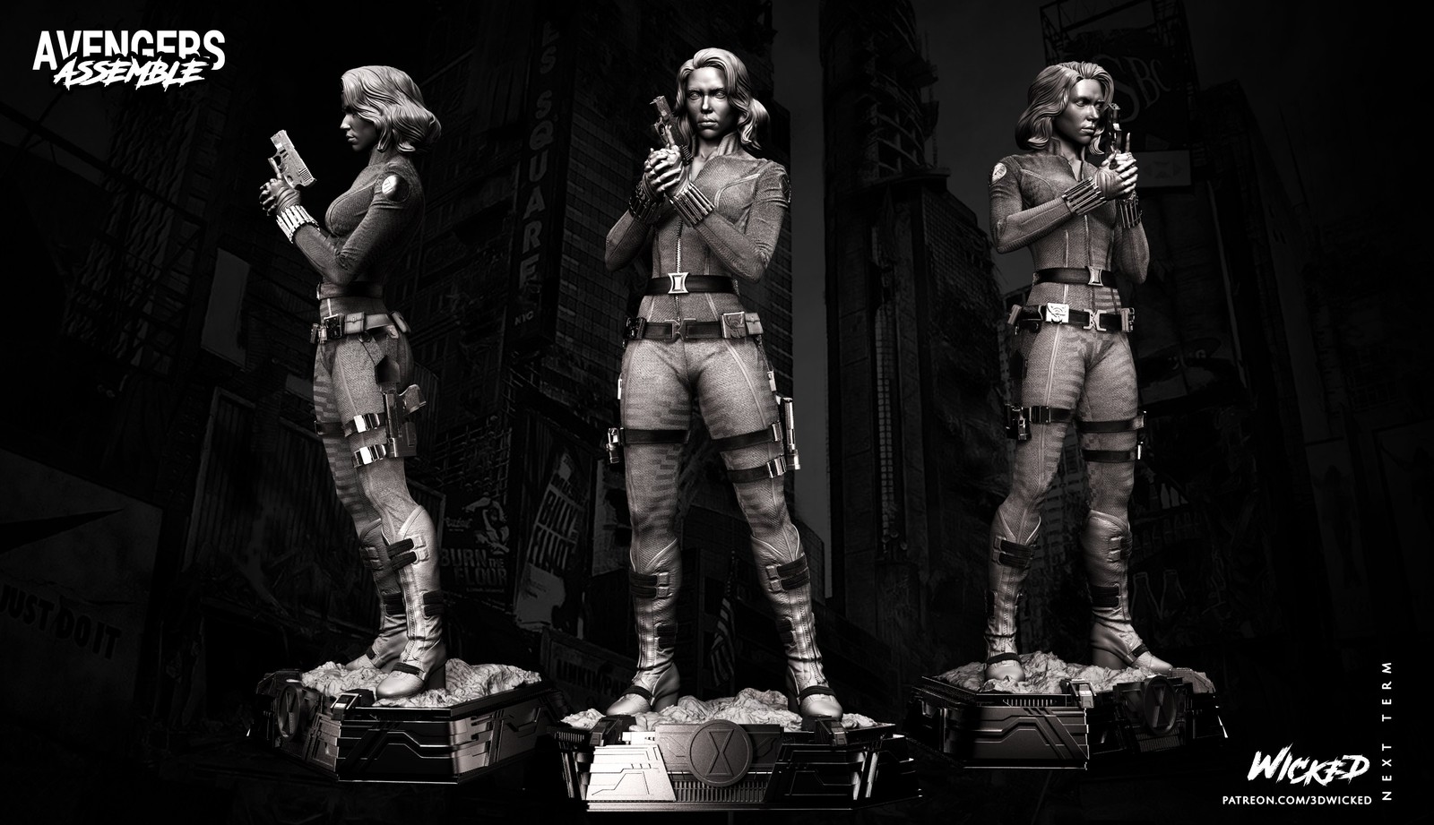 Marvel Black Widow Sculpture - Image 2