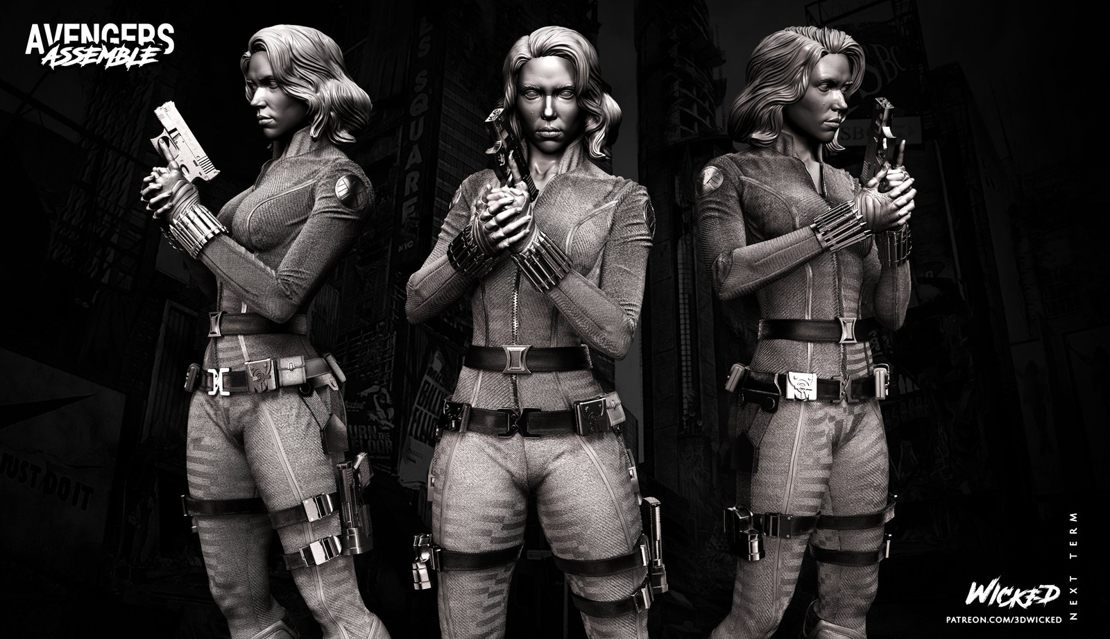 Marvel Black Widow Sculpture - Image 3