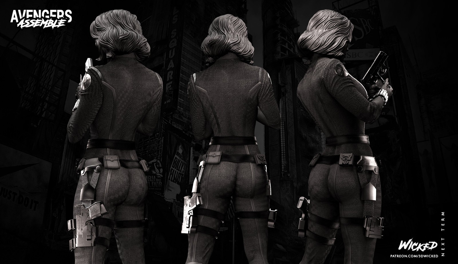 Marvel Black Widow Sculpture - Image 4