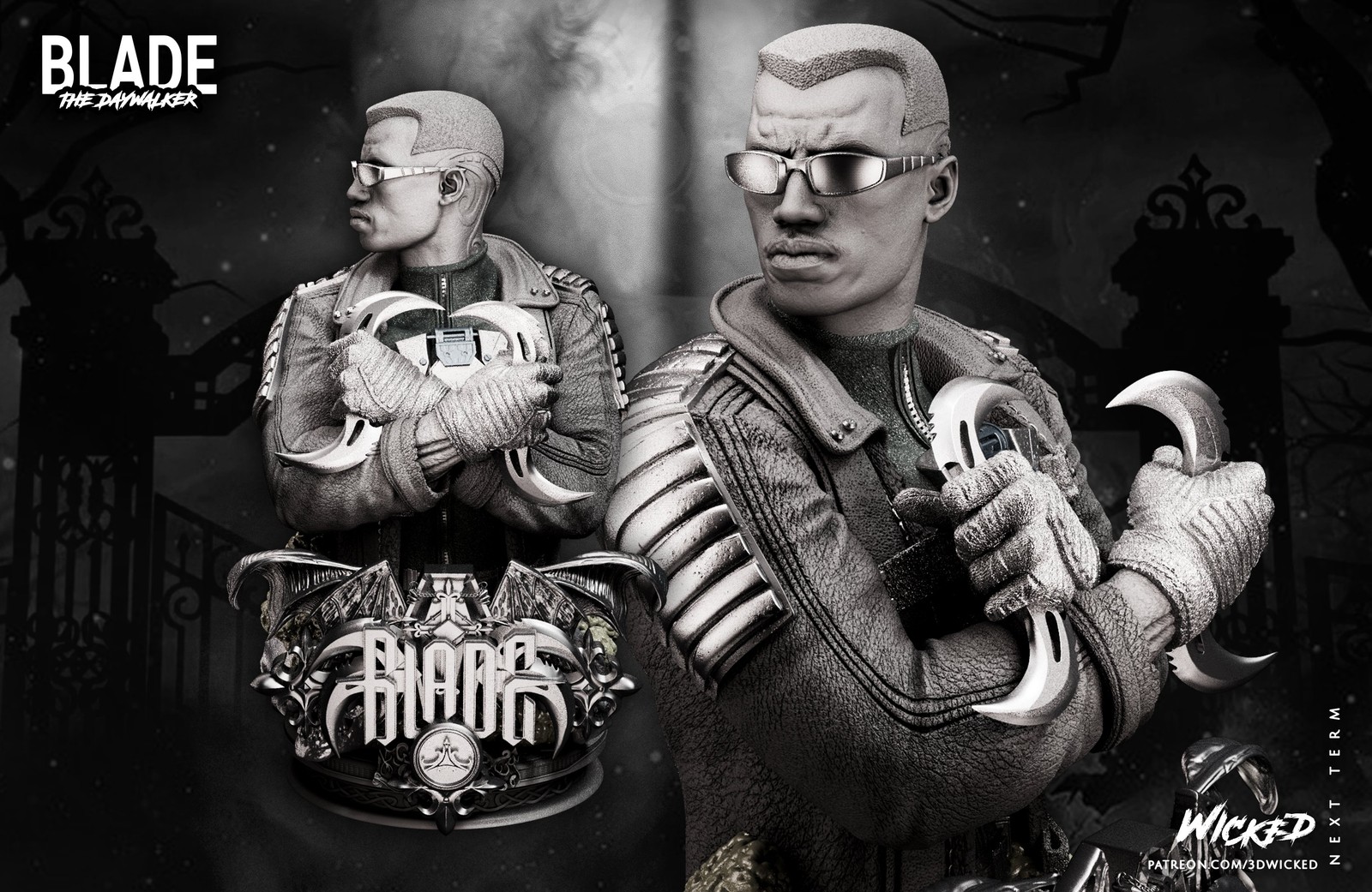 Blade Twin Blades - Bust (Marvel)