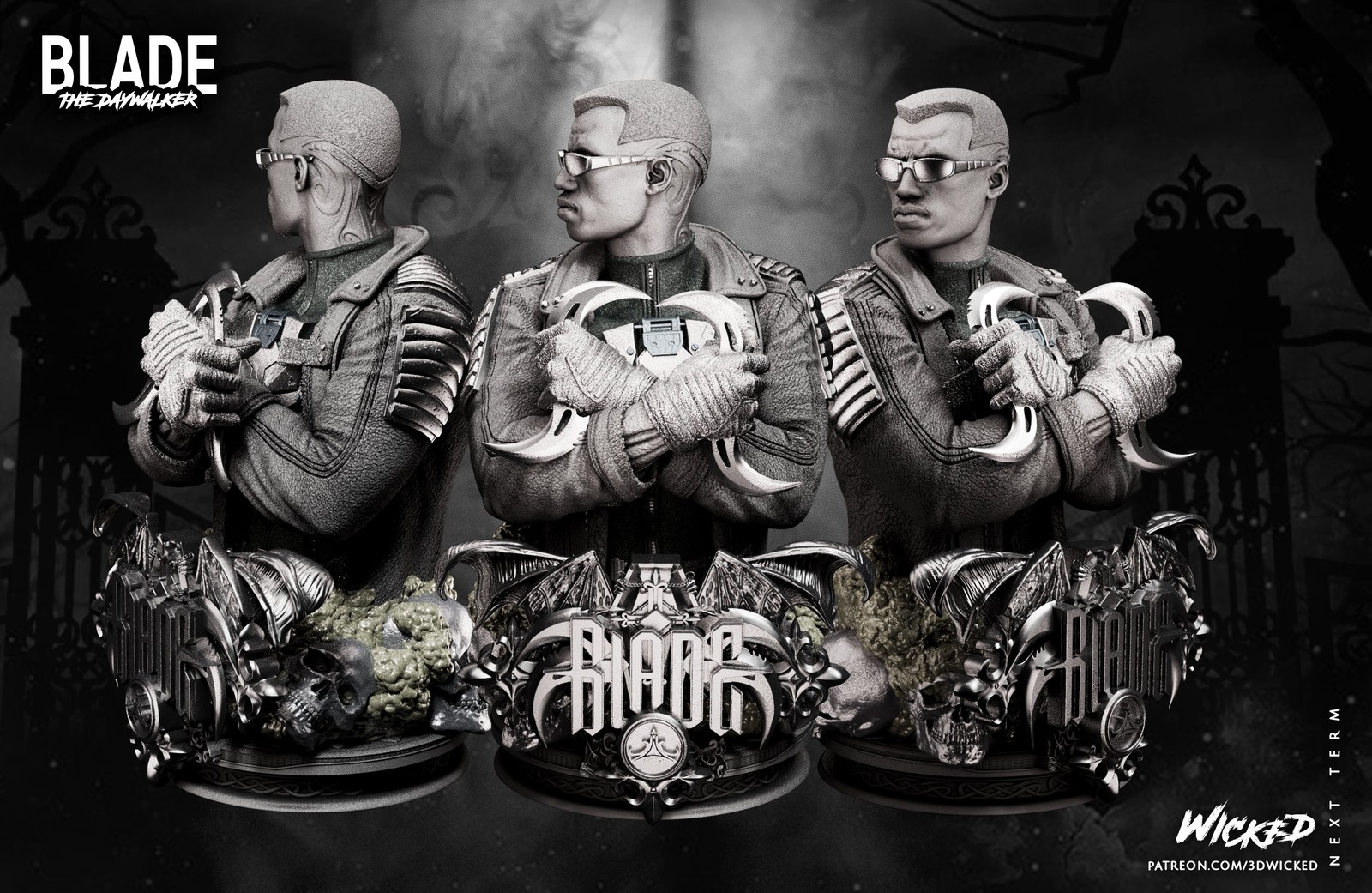 Blade Twin Blades - Bust (Marvel) - Image 2