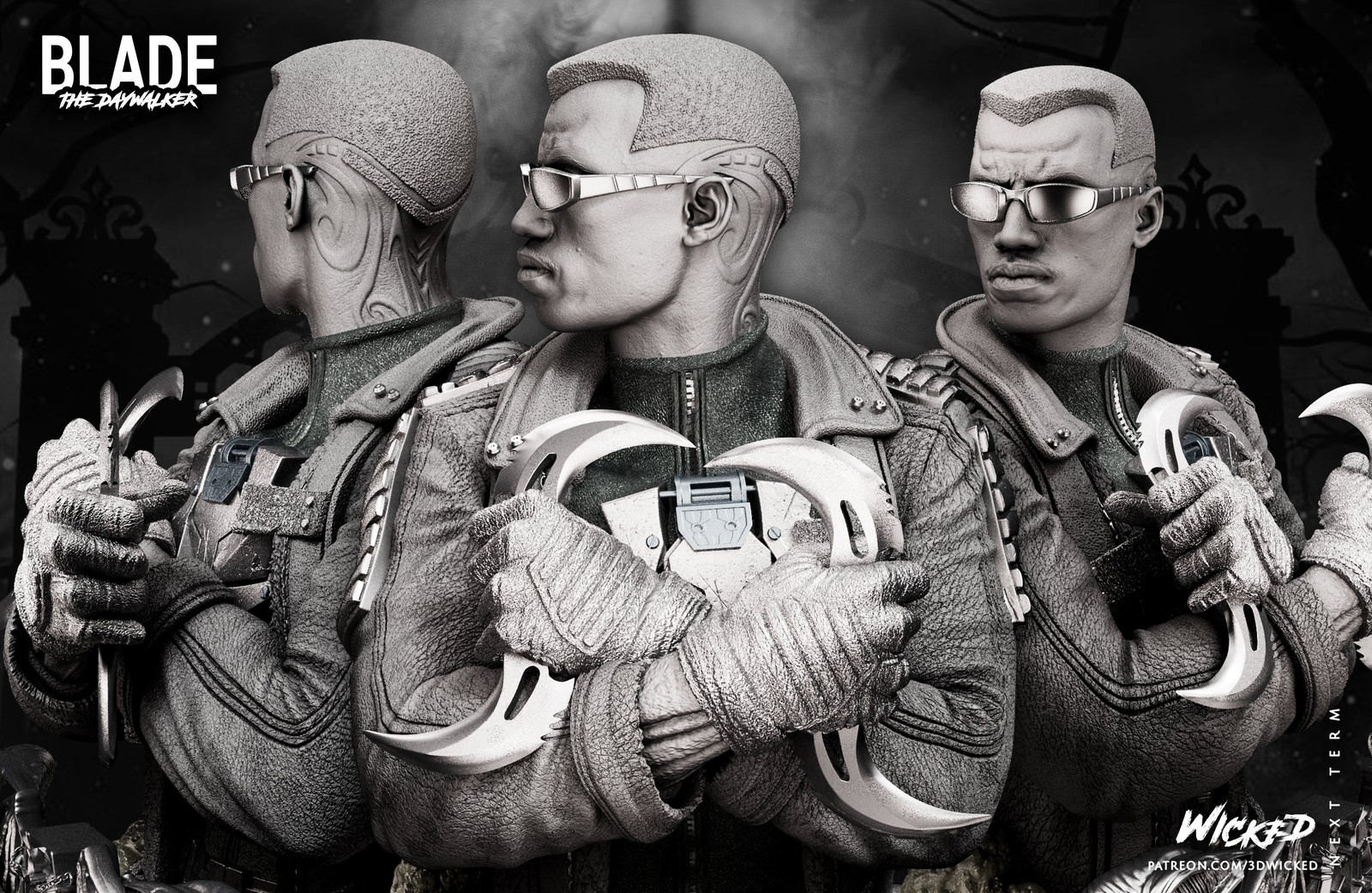 Blade Twin Blades - Bust (Marvel) - Image 4