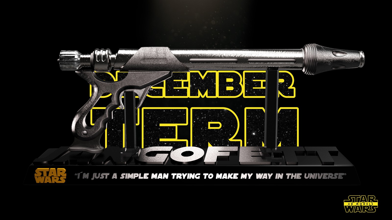 Blaster Westar 34 Weapon Sculpture