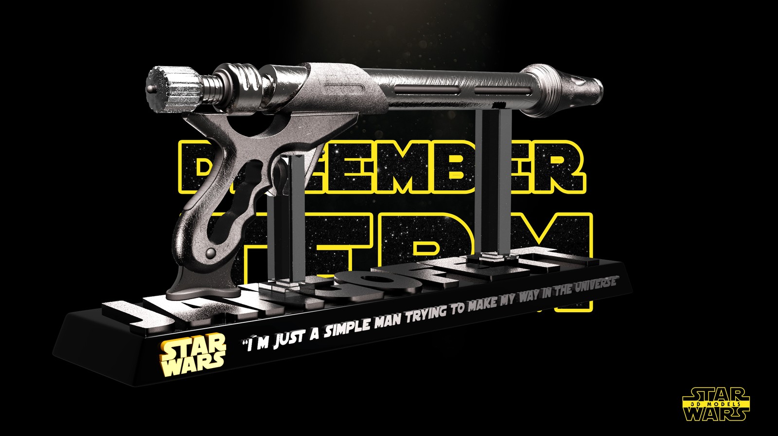 Blaster Westar 34 Weapon Sculpture - Image 2