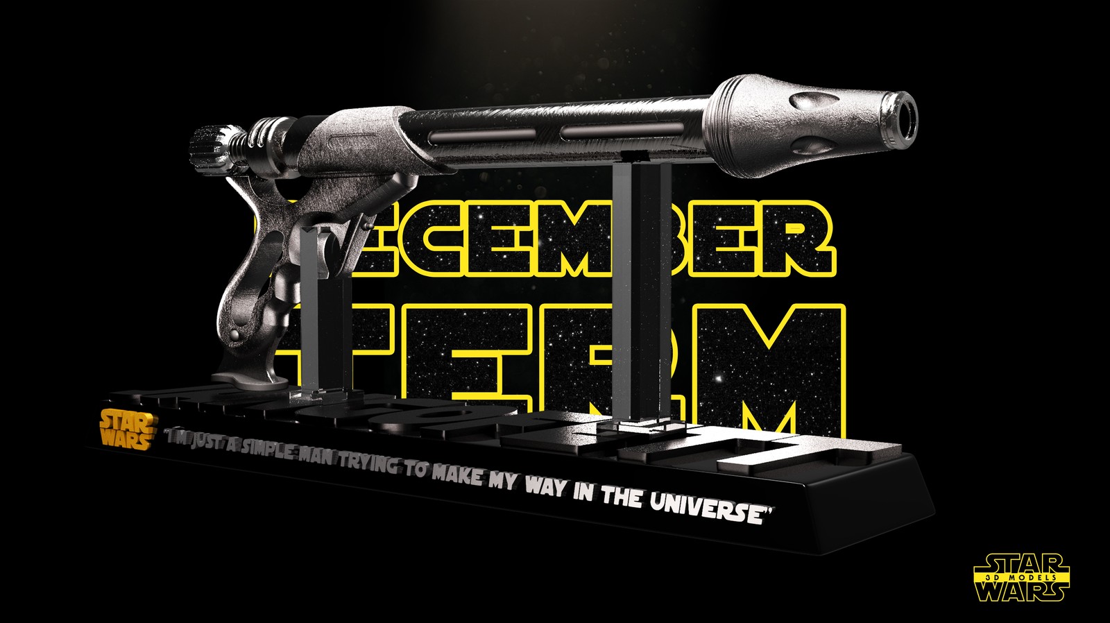 Blaster Westar 34 Weapon Sculpture - Image 3