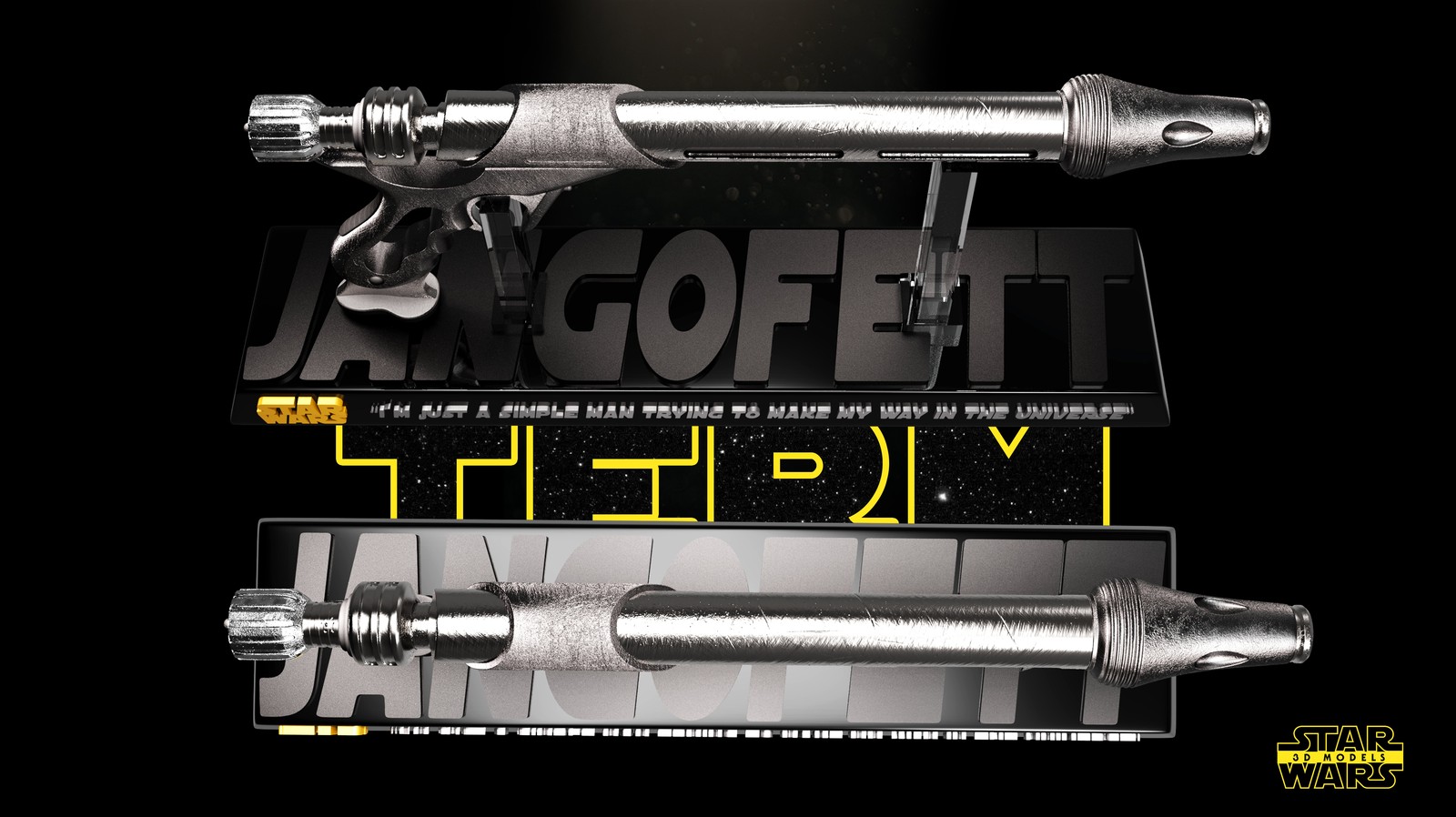 Blaster Westar 34 Weapon Sculpture - Image 4