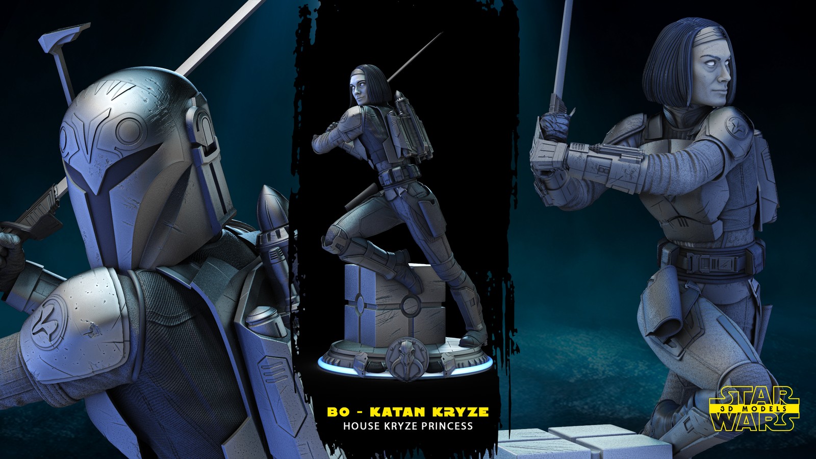 Bo Katan Sculpture