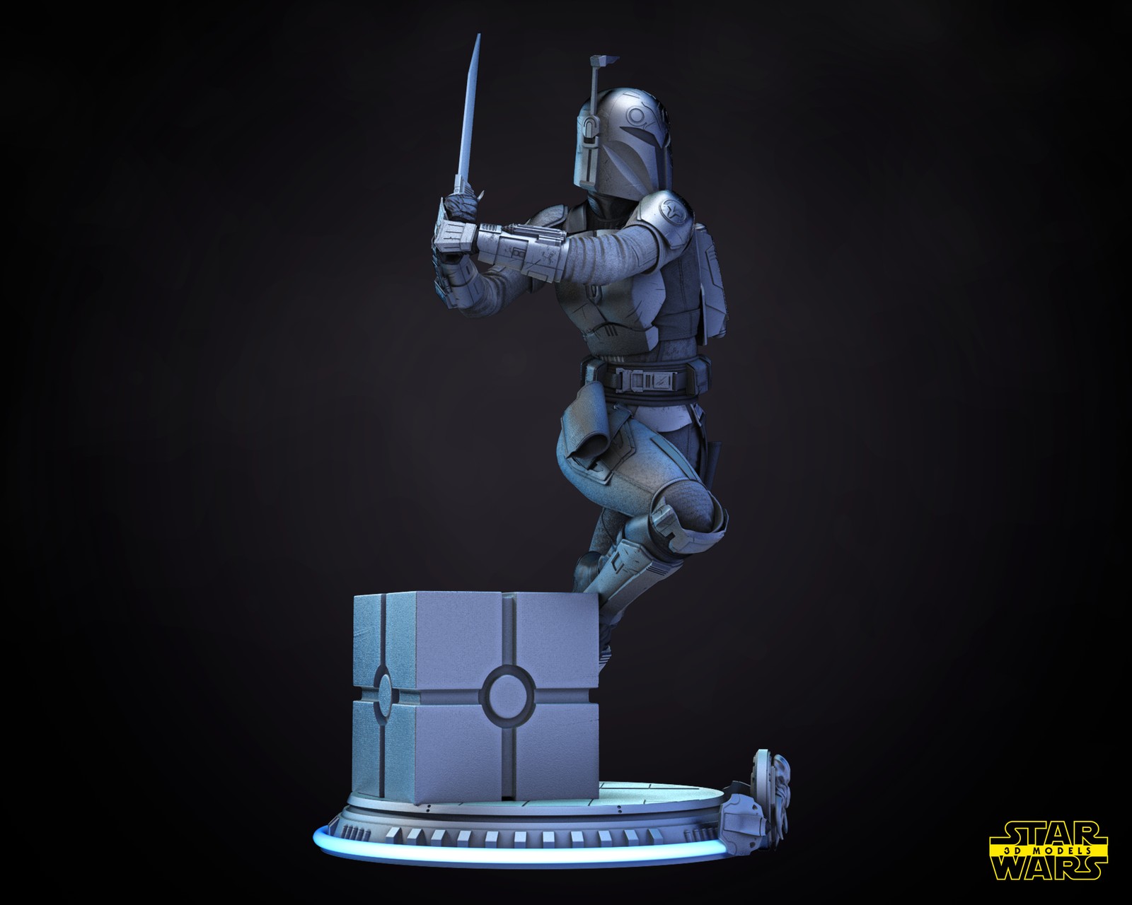 Bo Katan Sculpture - Image 3