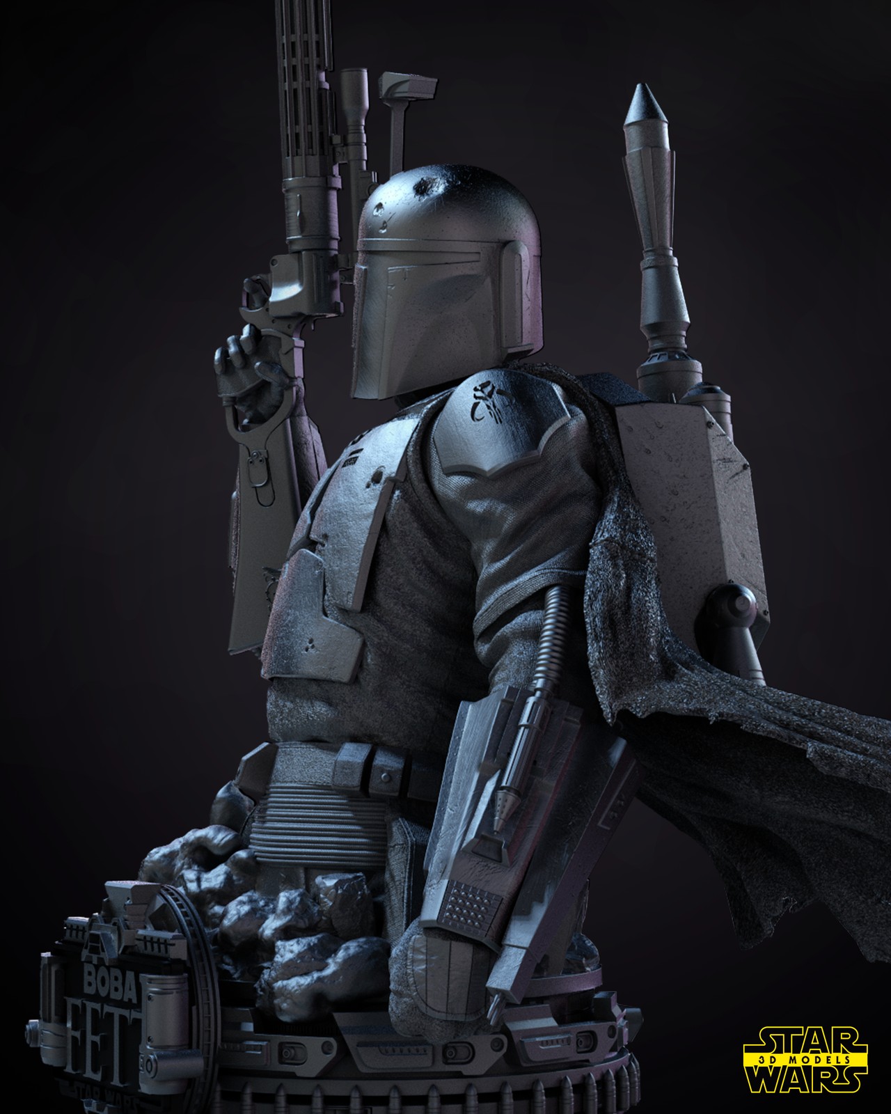 Boba Fett Original Version Bust - Image 4