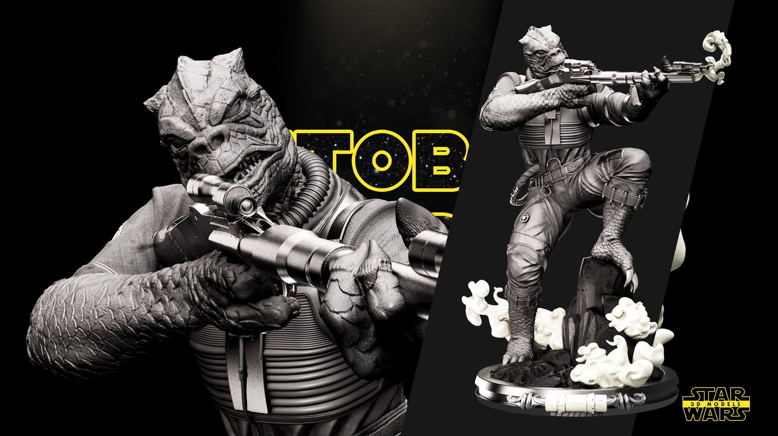 Bossk Sculpture