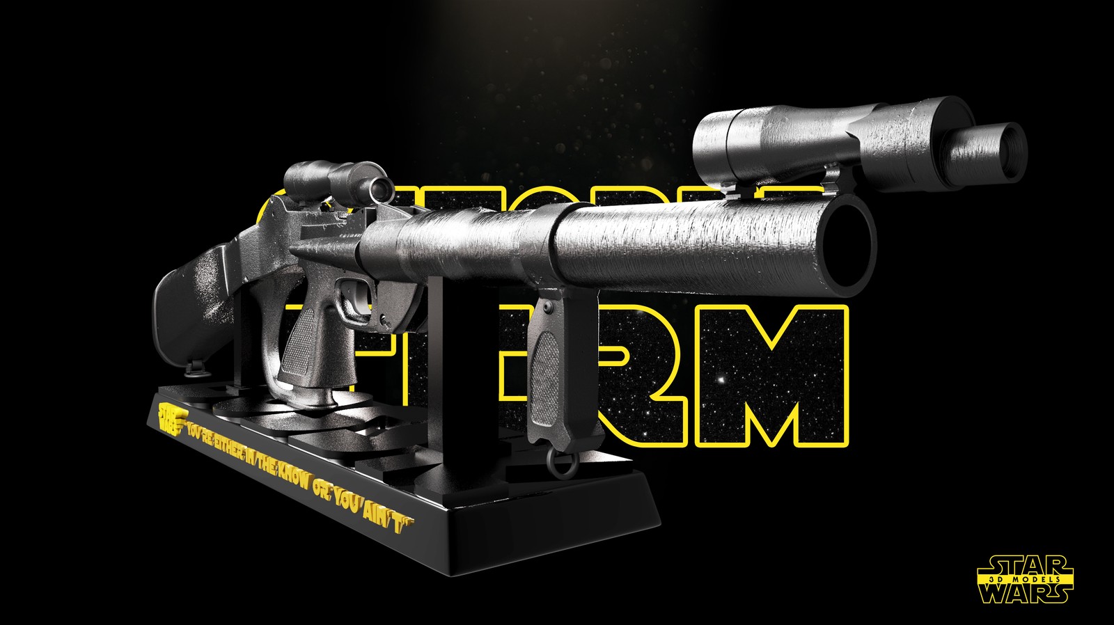 Bossk Weapon Sculpture - Image 3