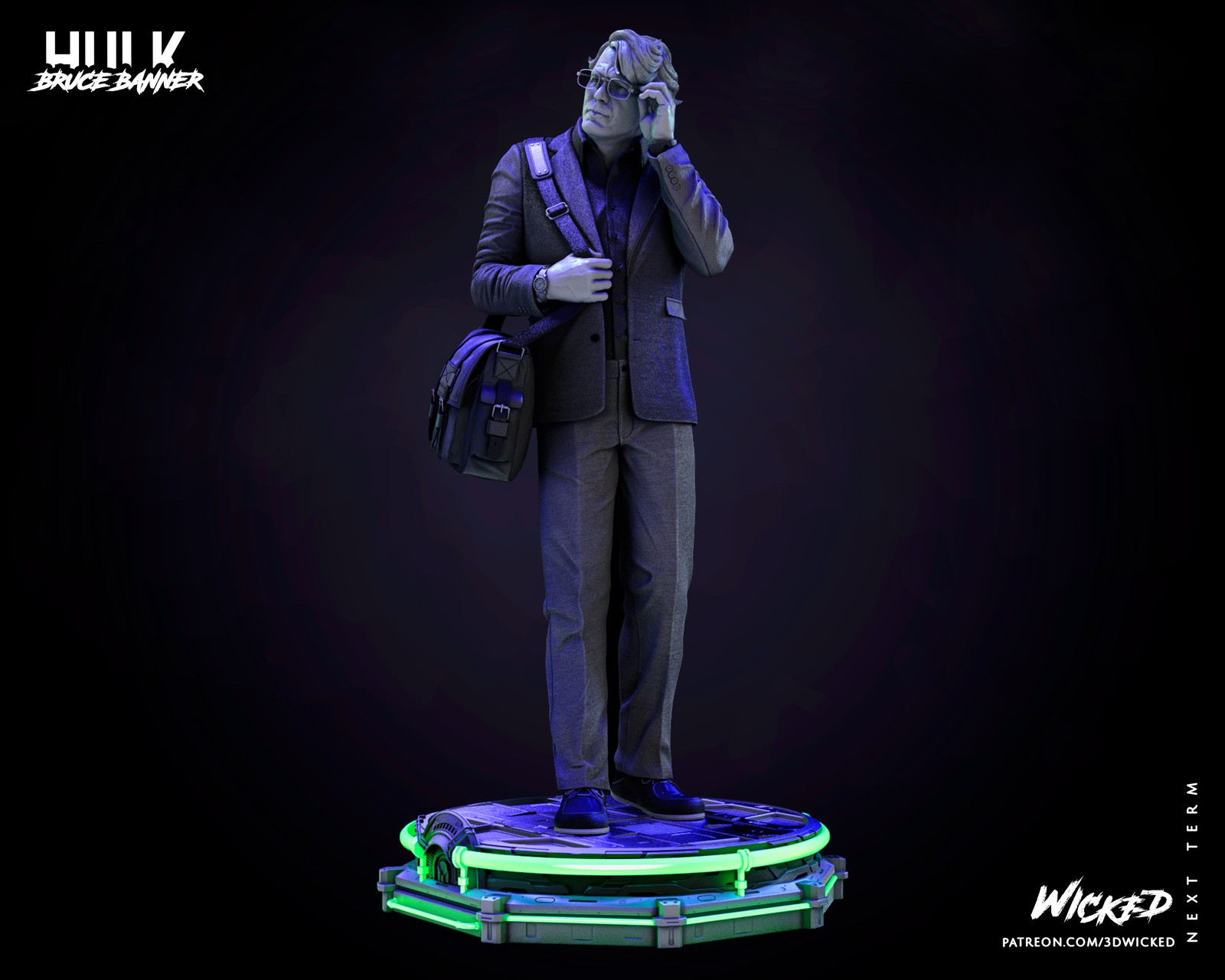 Marvel Bruce Banner Sculpture - Image 3