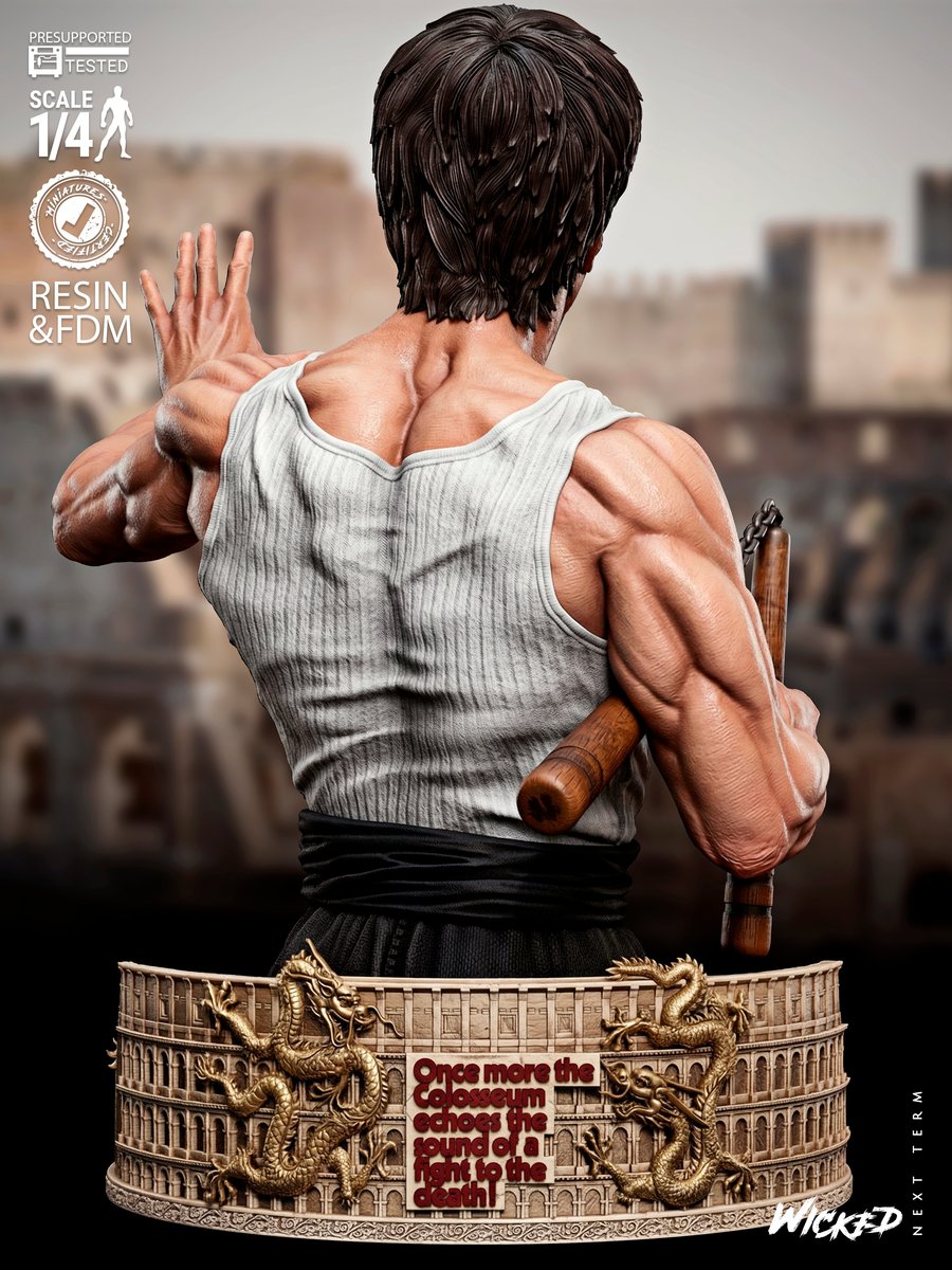 Bruce Lee Portrait Bust - Image 2