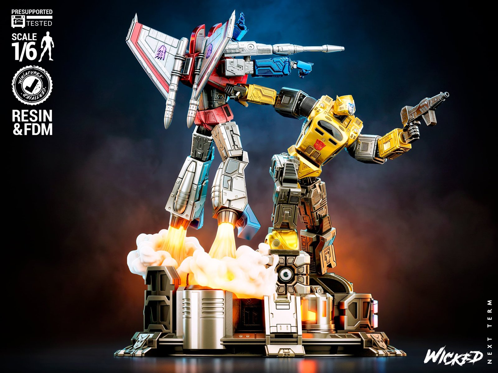 Bumblebee and Starscream - Diorama (Transformers) - Image 3