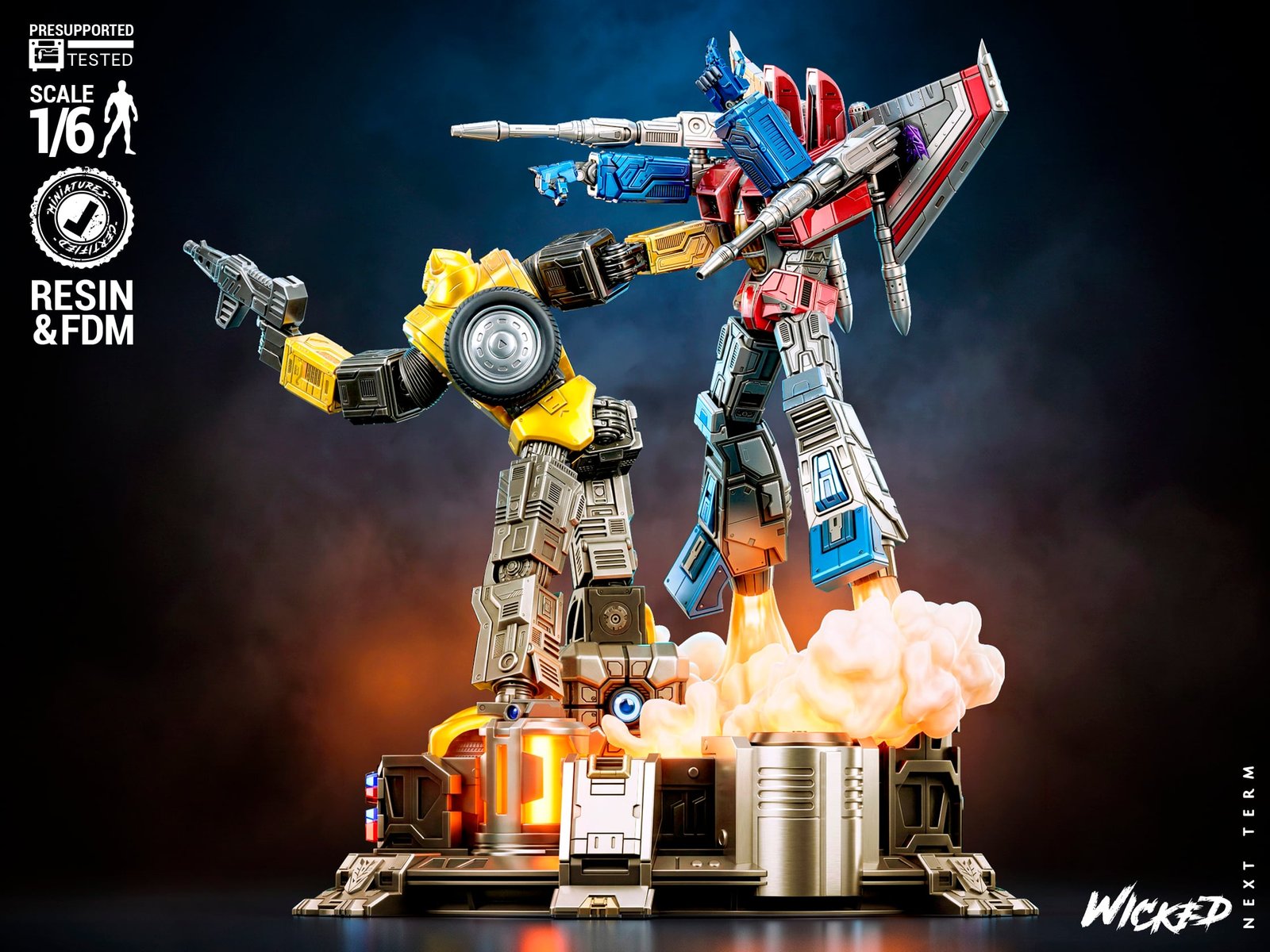 Bumblebee and Starscream - Diorama (Transformers) - Image 5