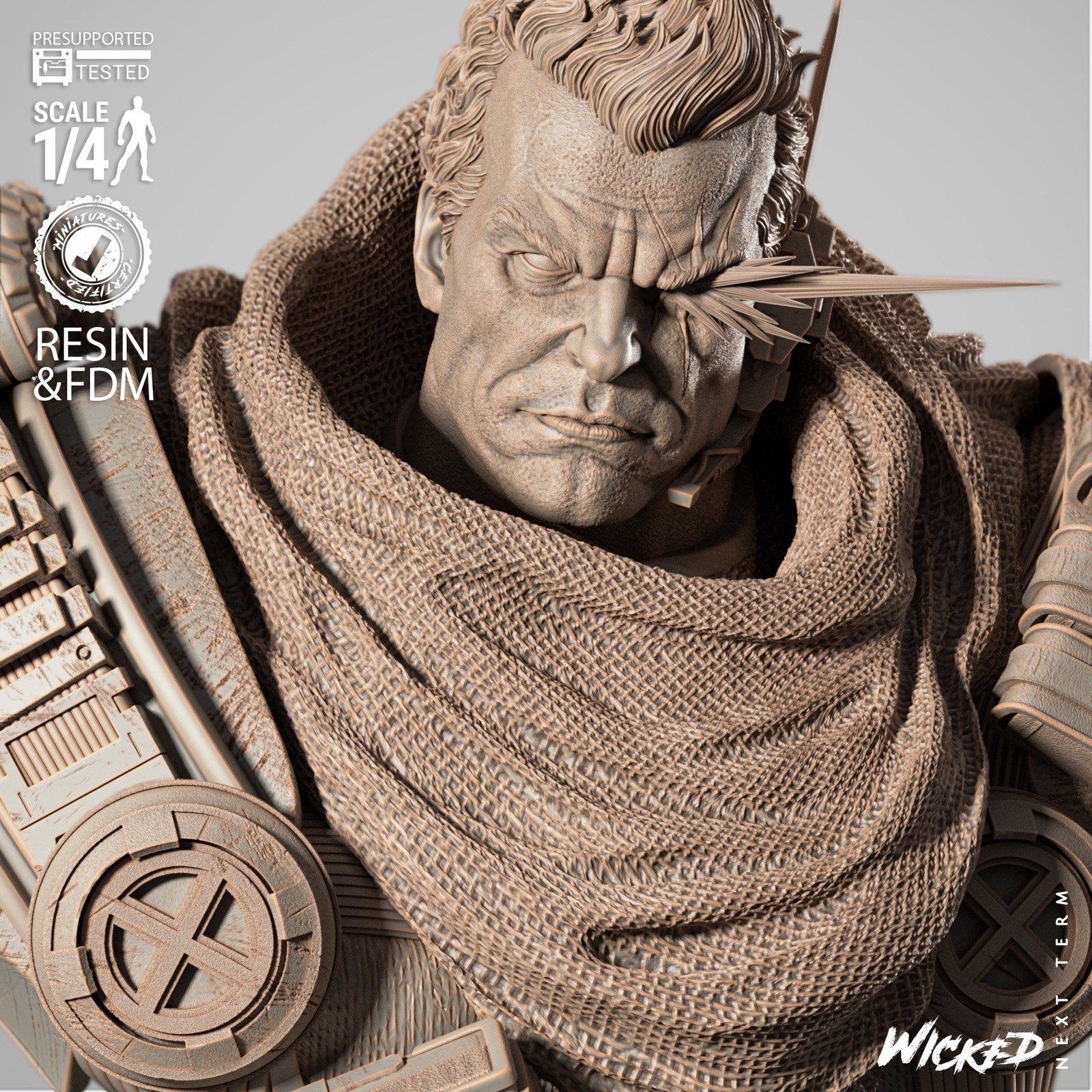 Marvel Cable 2025 Portrait Bust - Image 3