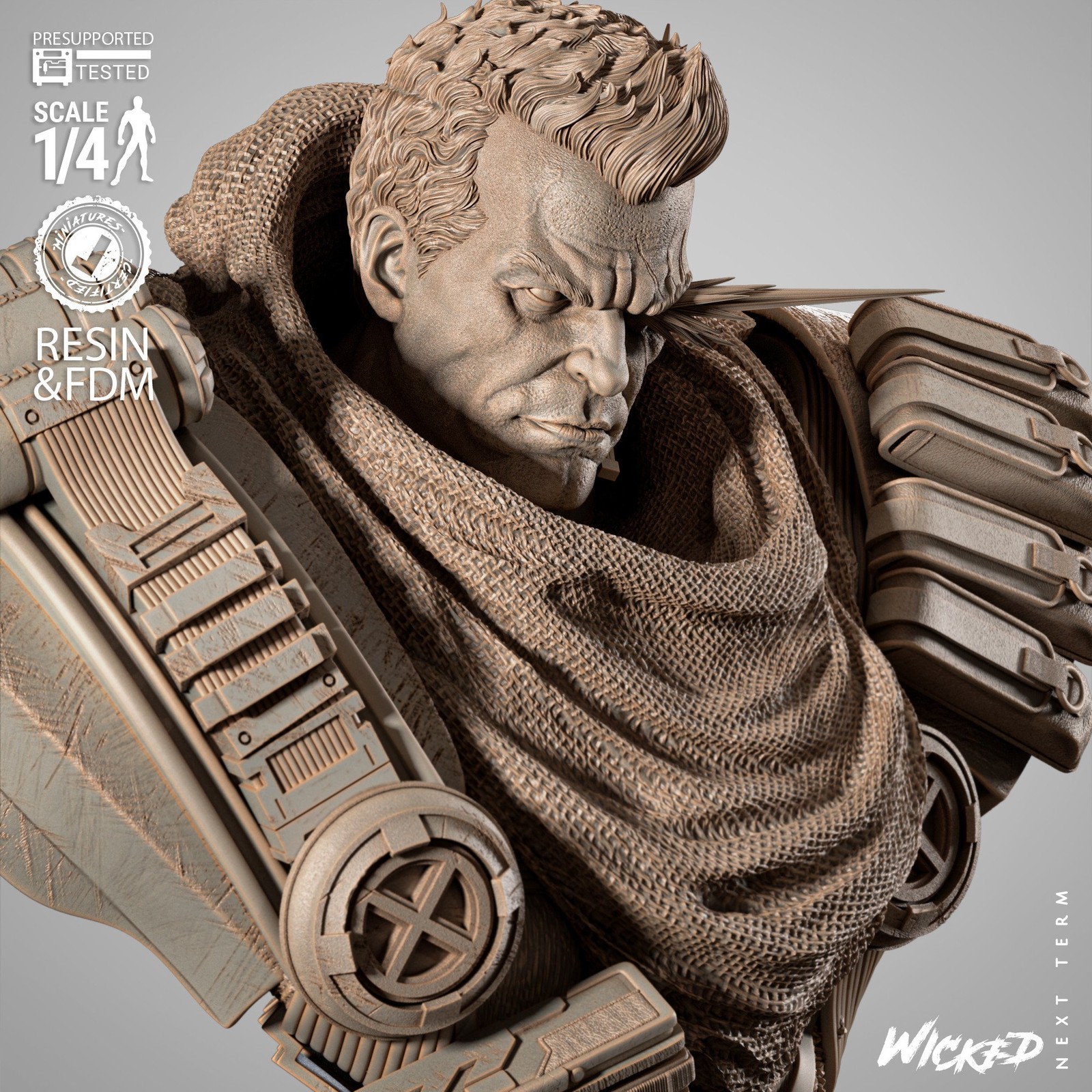 Marvel Cable 2025 Portrait Bust - Image 4