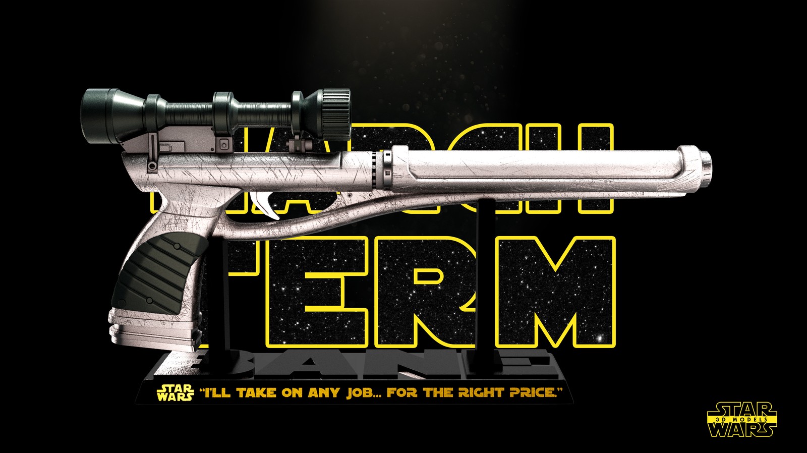 Cad Bane Blasters LL-30 #1 and #2