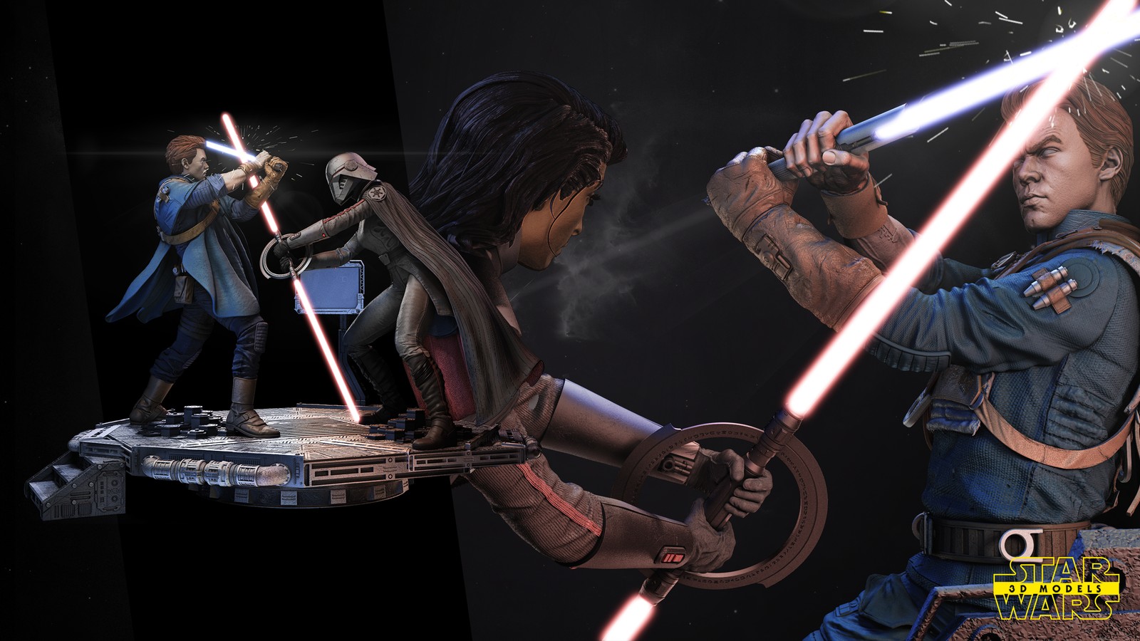 Cal Kestis and Second Sister Diorama - Image 2