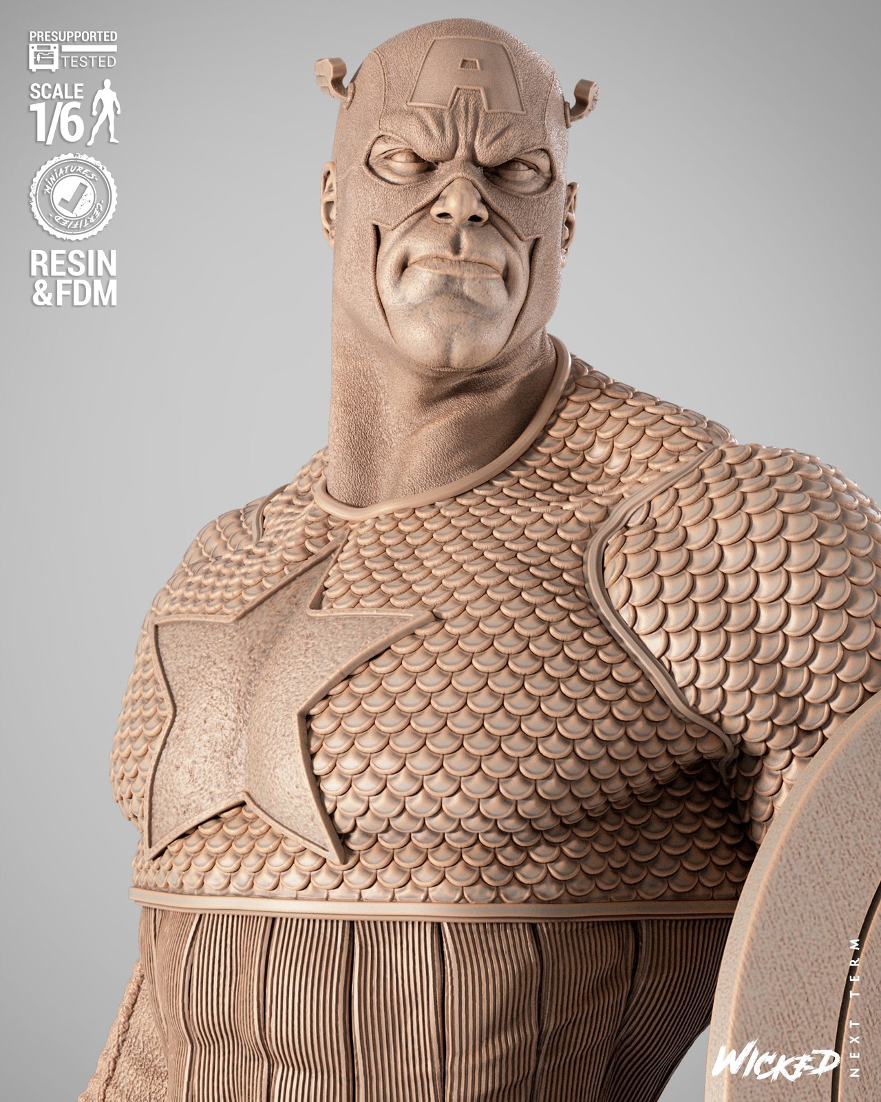 Marvel Captain America 2025 Sculpture - Image 4