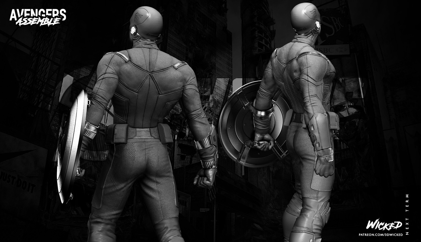 Marvel Captain America (First Avenger) Sculpture - Image 4