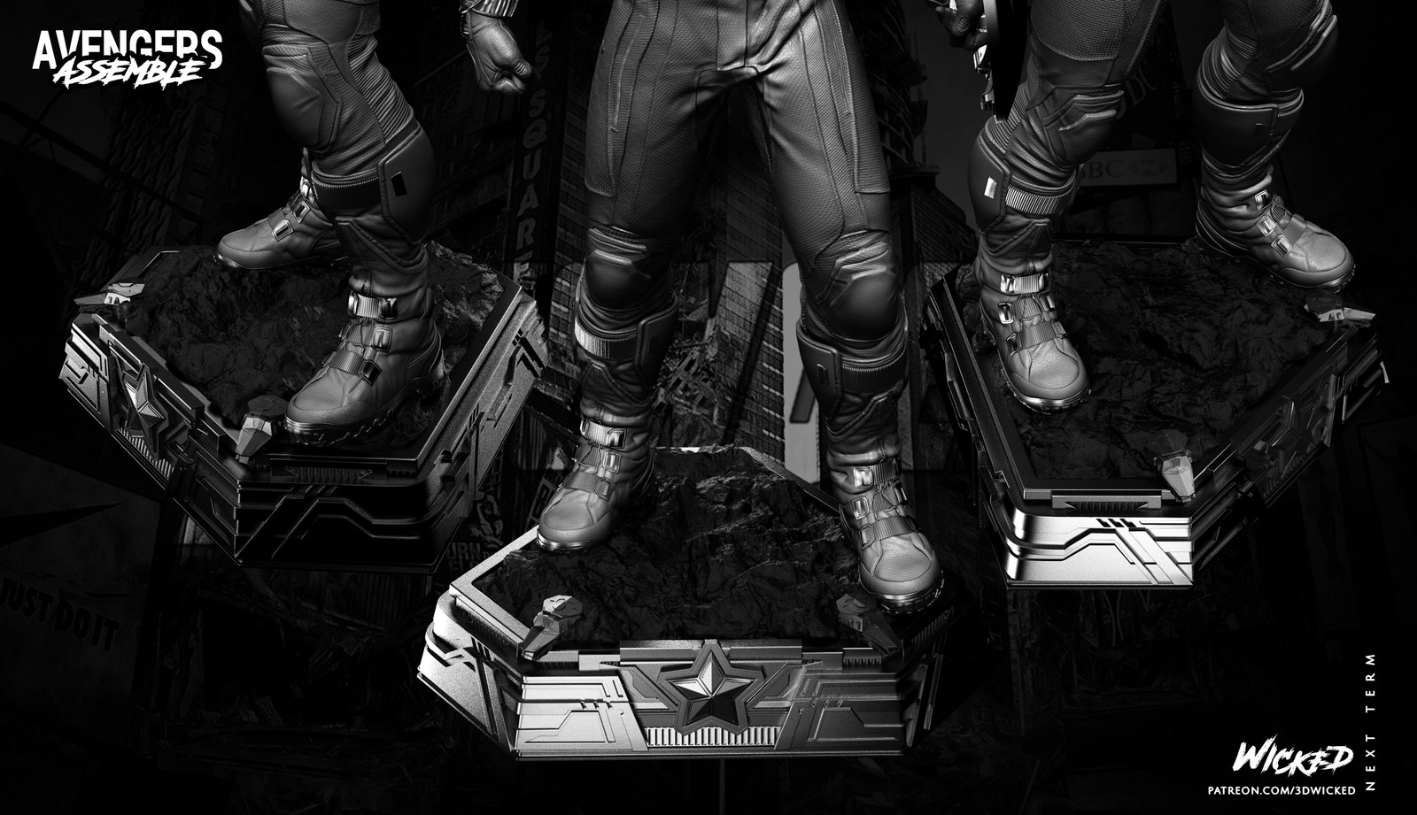 Marvel Captain America (First Avenger) Sculpture - Image 5