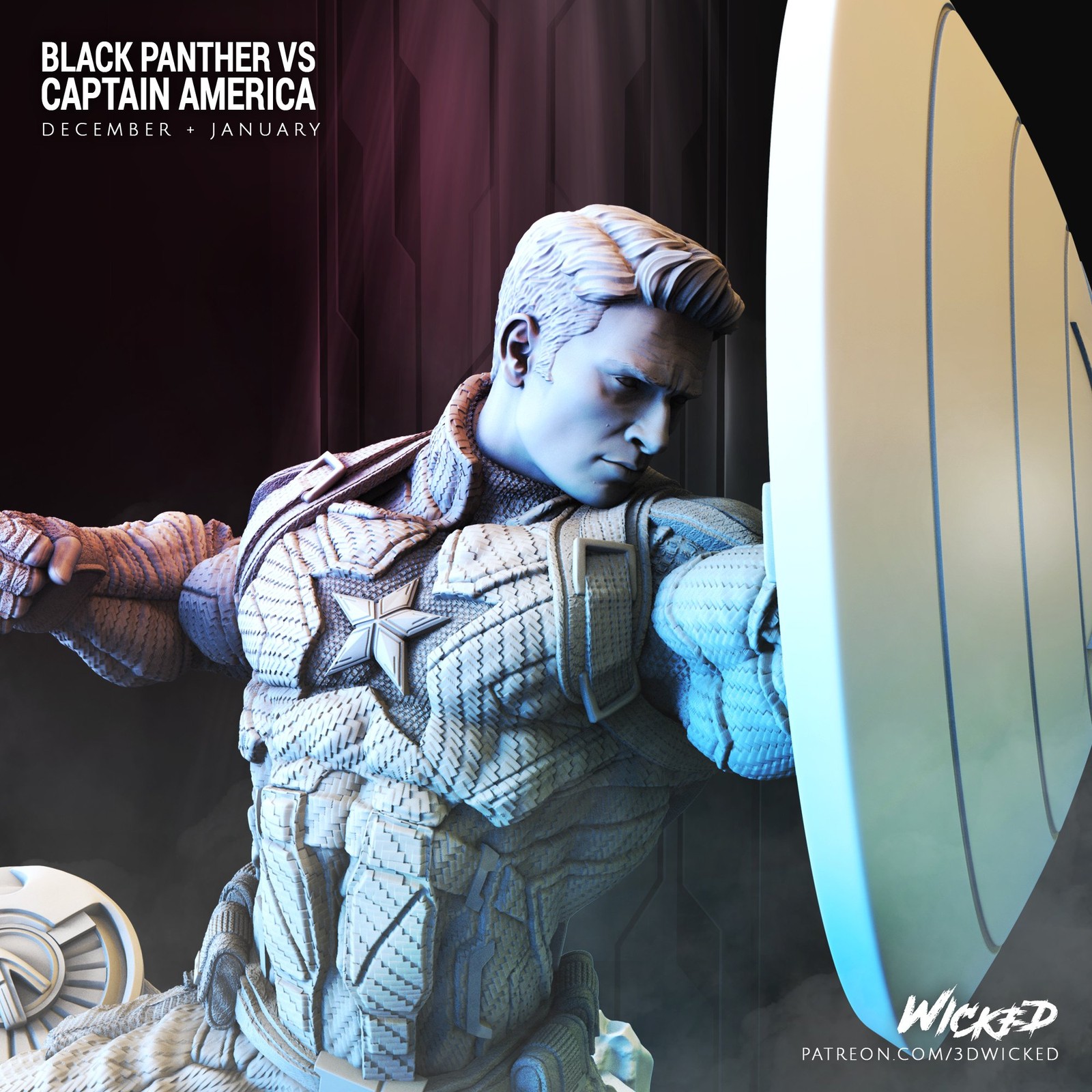 Marvel Captain America: Civil War Sculpture - Image 2