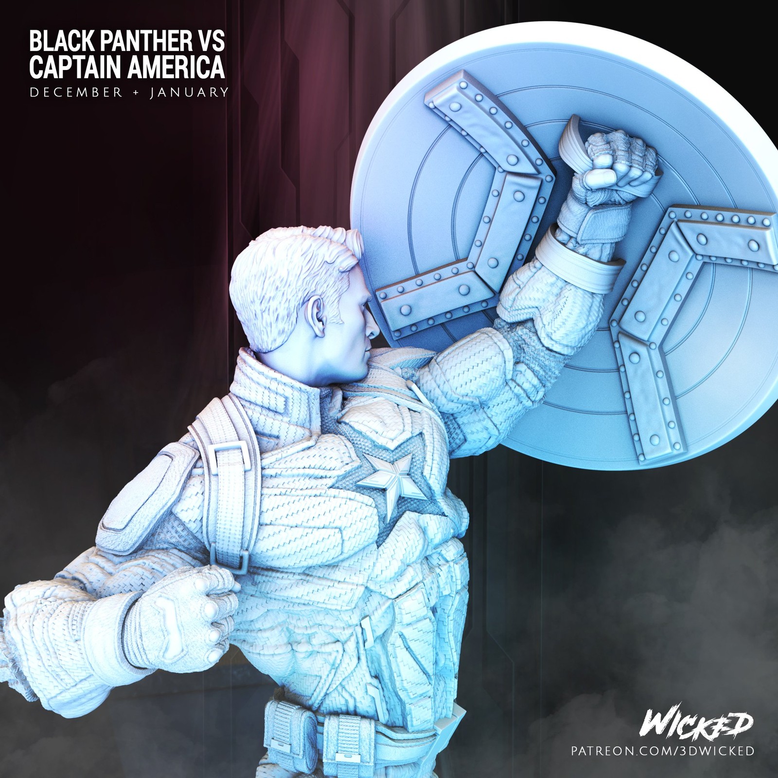 Marvel Captain America: Civil War Sculpture - Image 3