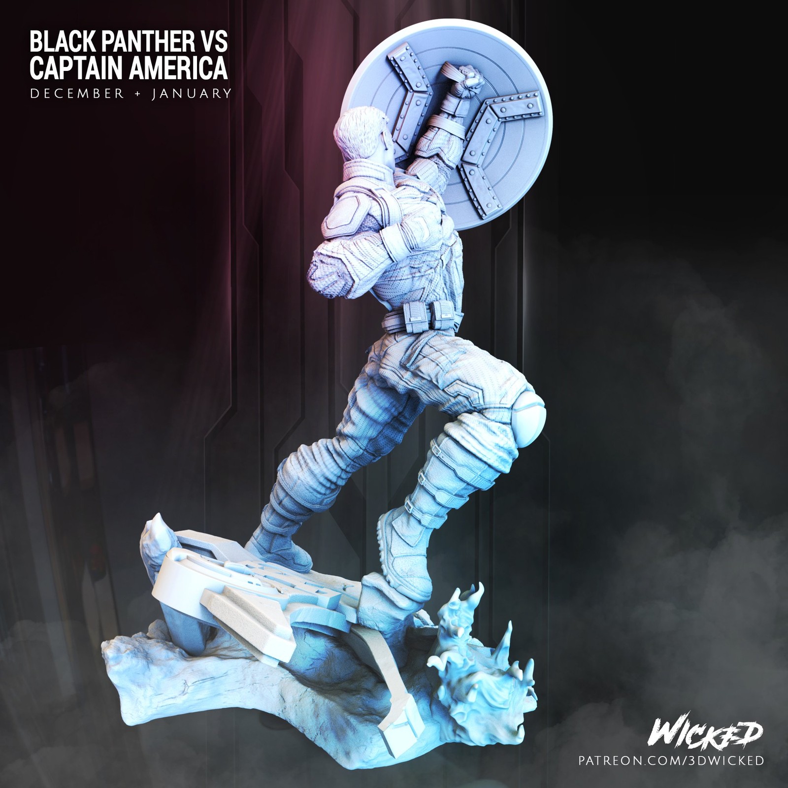 Marvel Captain America: Civil War Sculpture - Image 4