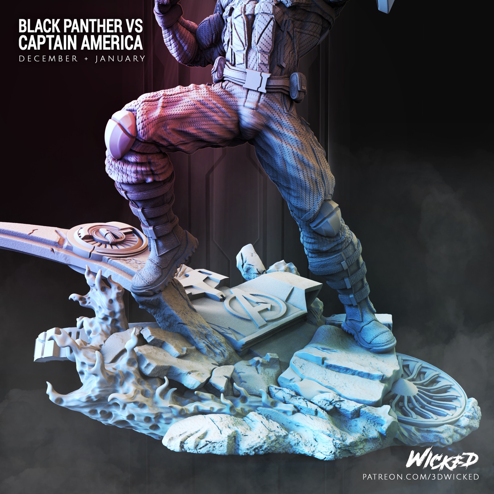 Marvel Captain America: Civil War Sculpture - Image 5